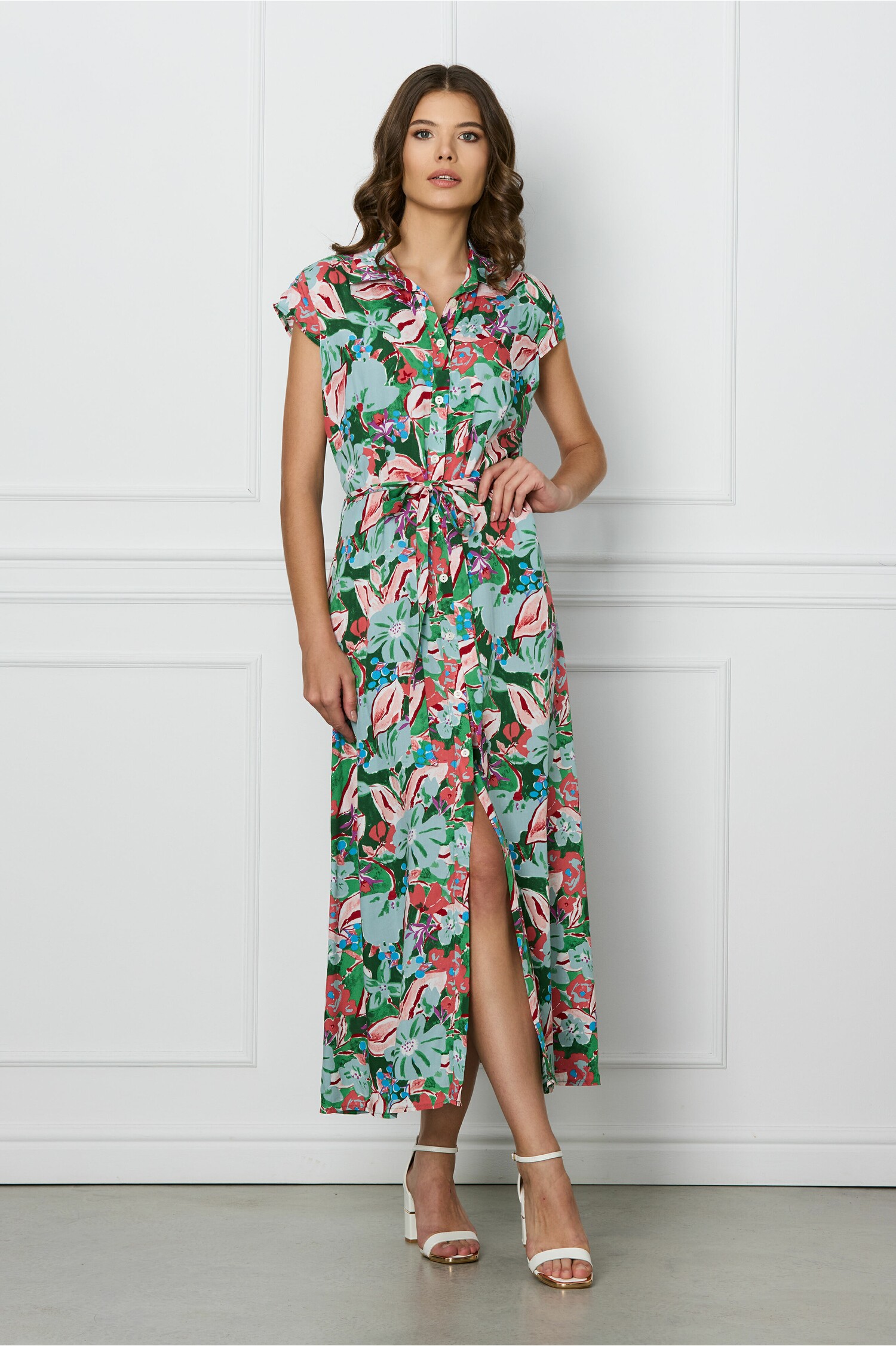 rochie-denisa-verde-cu-imprimeuri-roz-si-cordon-in-talie-1309949-1061612-4