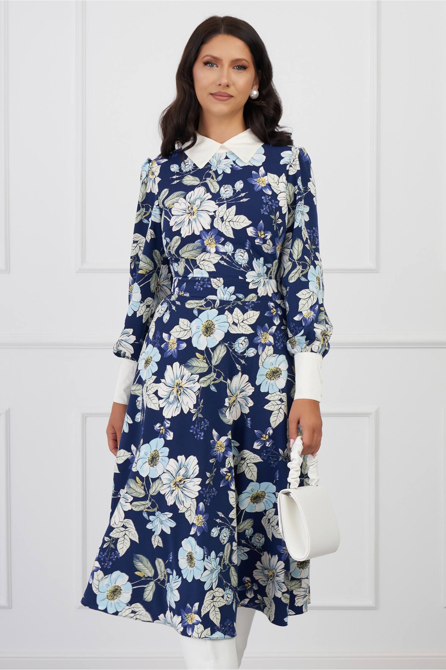 rochie-dy-fashion-bleumarin-cu-imprimeuri-florale-si-guler-alb-1317839-1069496-4