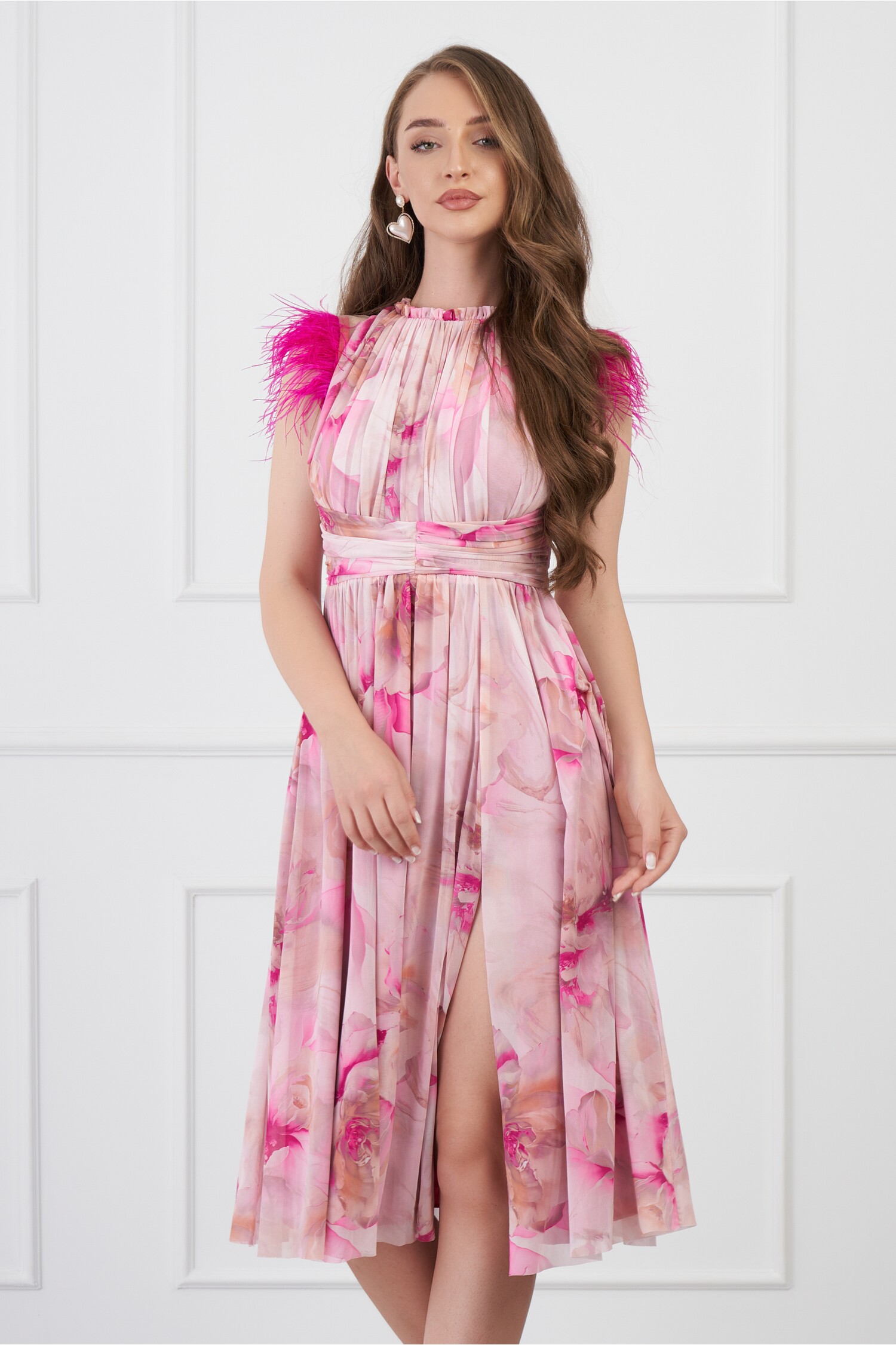 rochie-dy-fashion-cu-imprimeu-roz-si-pene-la-umeri-1301858-1066106-4