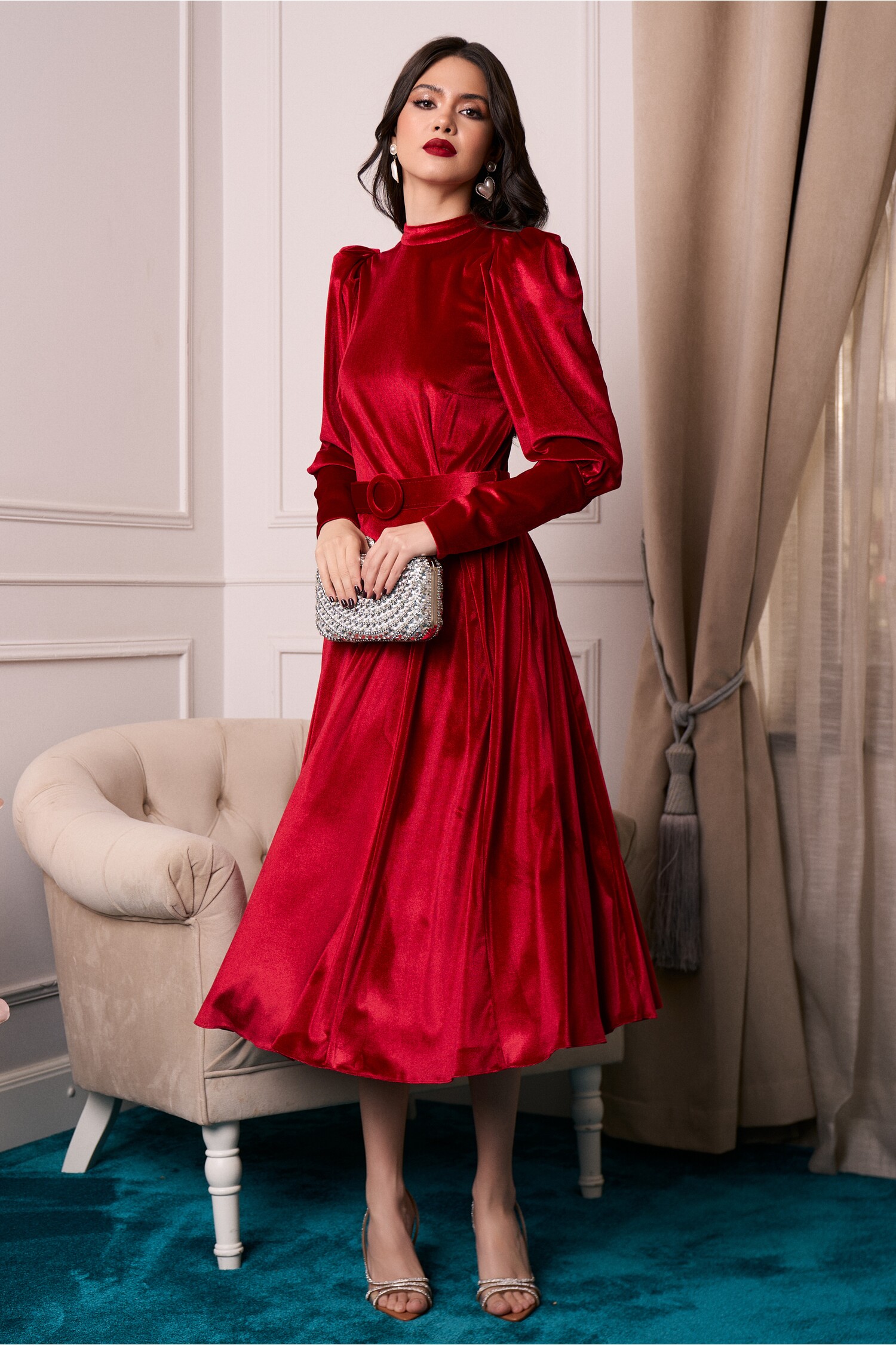 rochie-dy-fashion-din-catifea-rosie-cu-umeri-bufanti-si-curea-in-talie-1342424-1088771-4