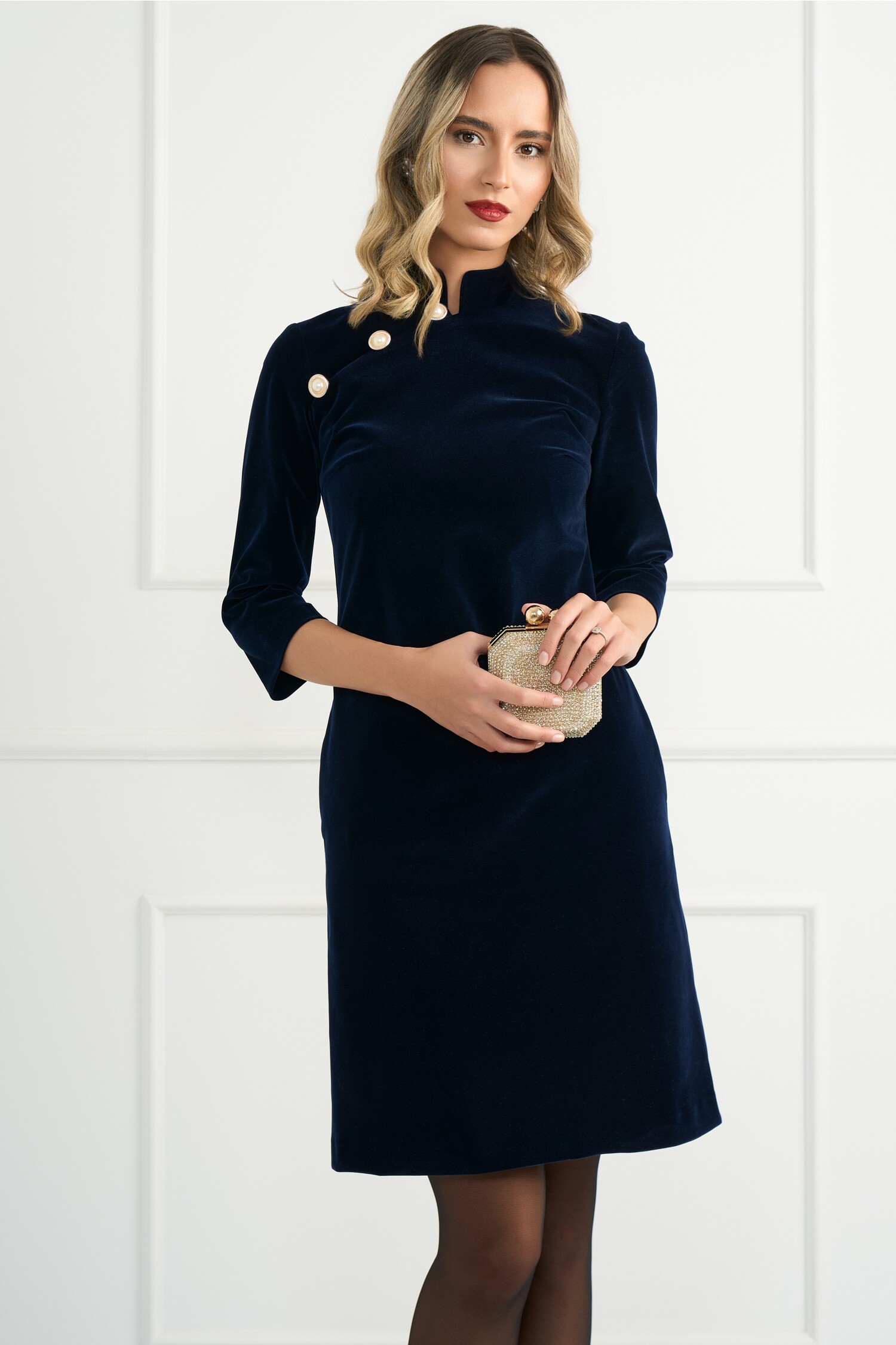 rochie-dy-fashion-eleganta-din-catifea-bleumarin-cu-nasturi-la-bust-1344818-1088714-4