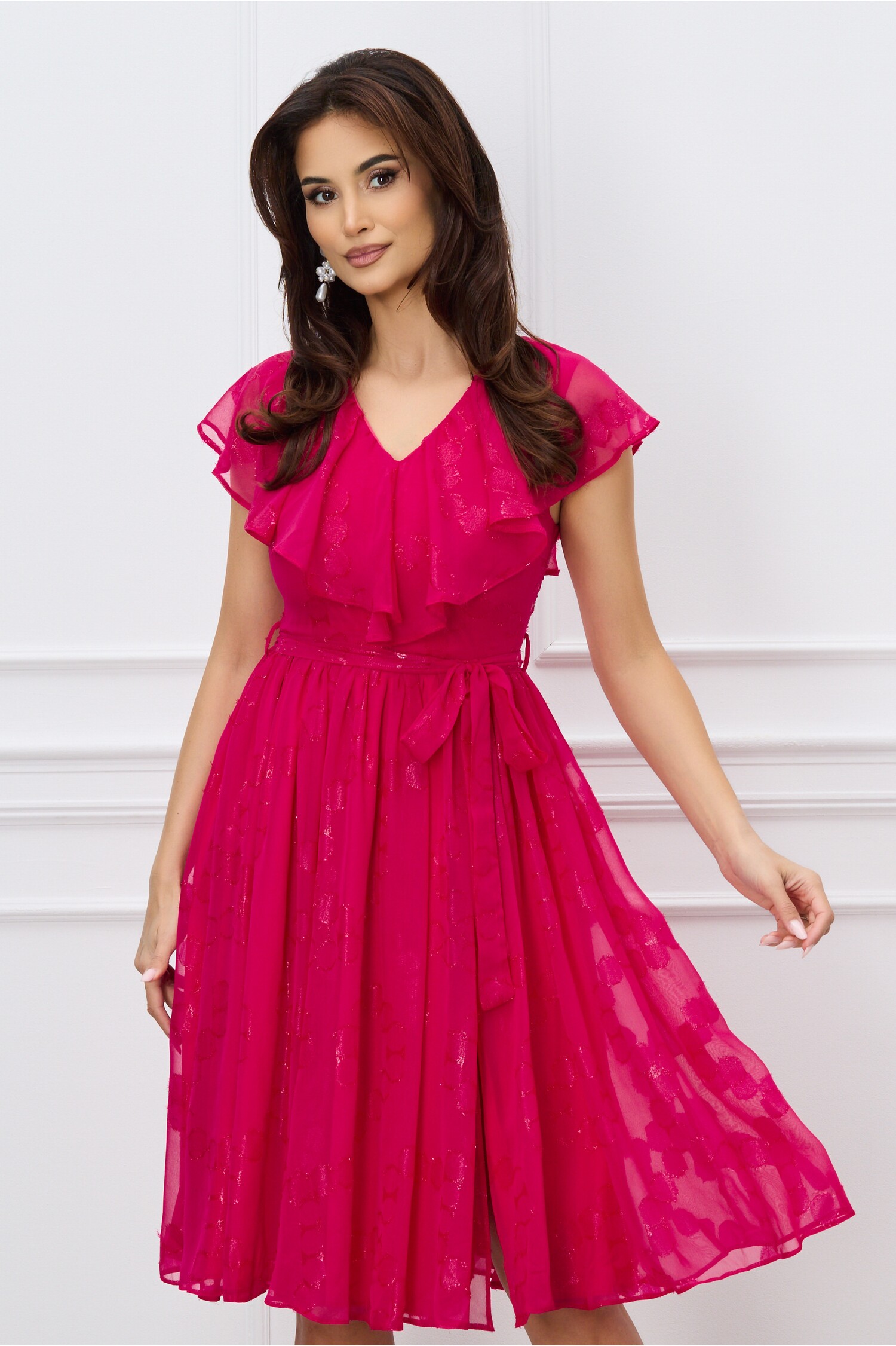 rochie-dy-fashion-fucsia-din-voal-cu-buline-si-cordon-in-talie-1291400-1043327-4