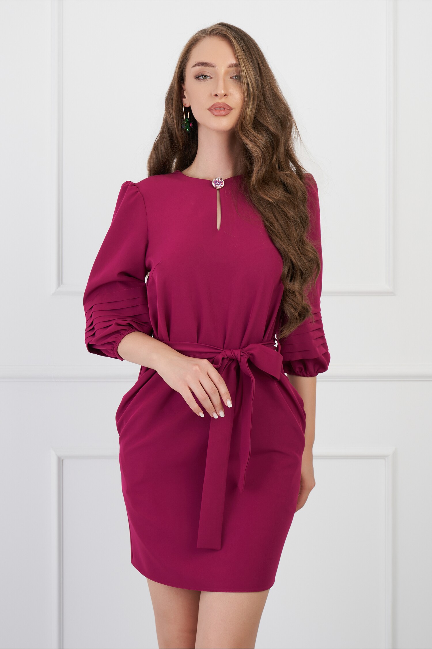 rochie-dy-fashion-magenta-cu-maneci-bufante-si-cordon-in-talie-1316591-1065581-4