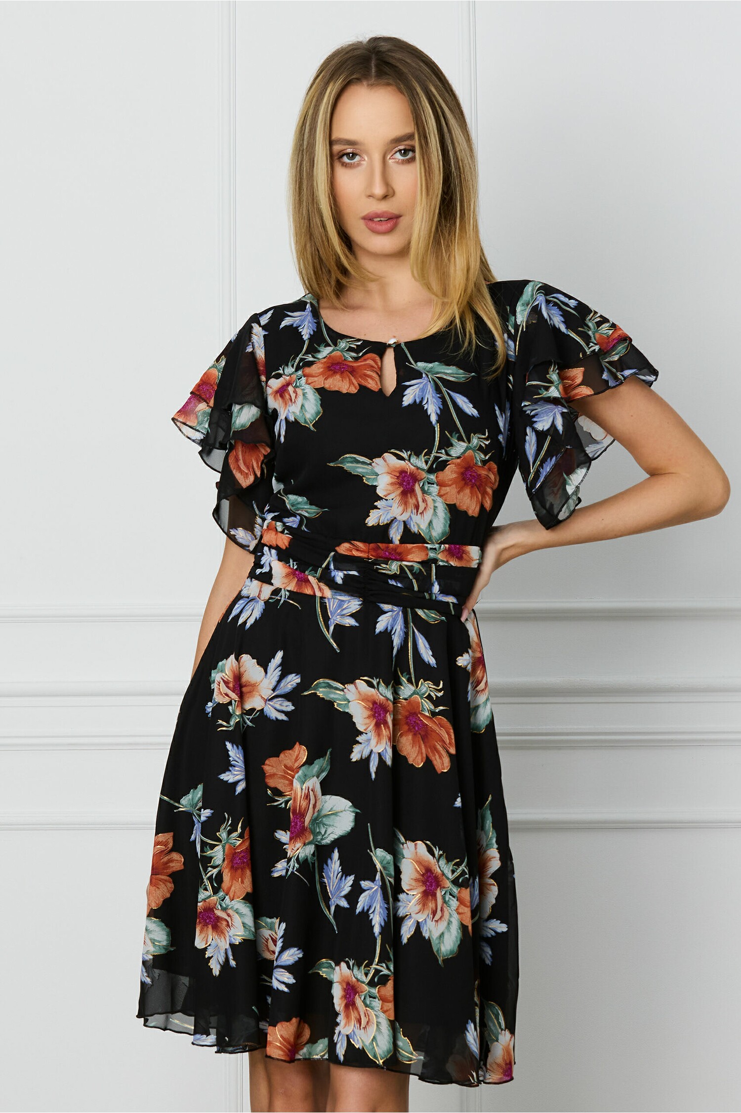 rochie-dy-fashion-neagra-cu-imprimeuri-florale-corai-1312241-1062272-4