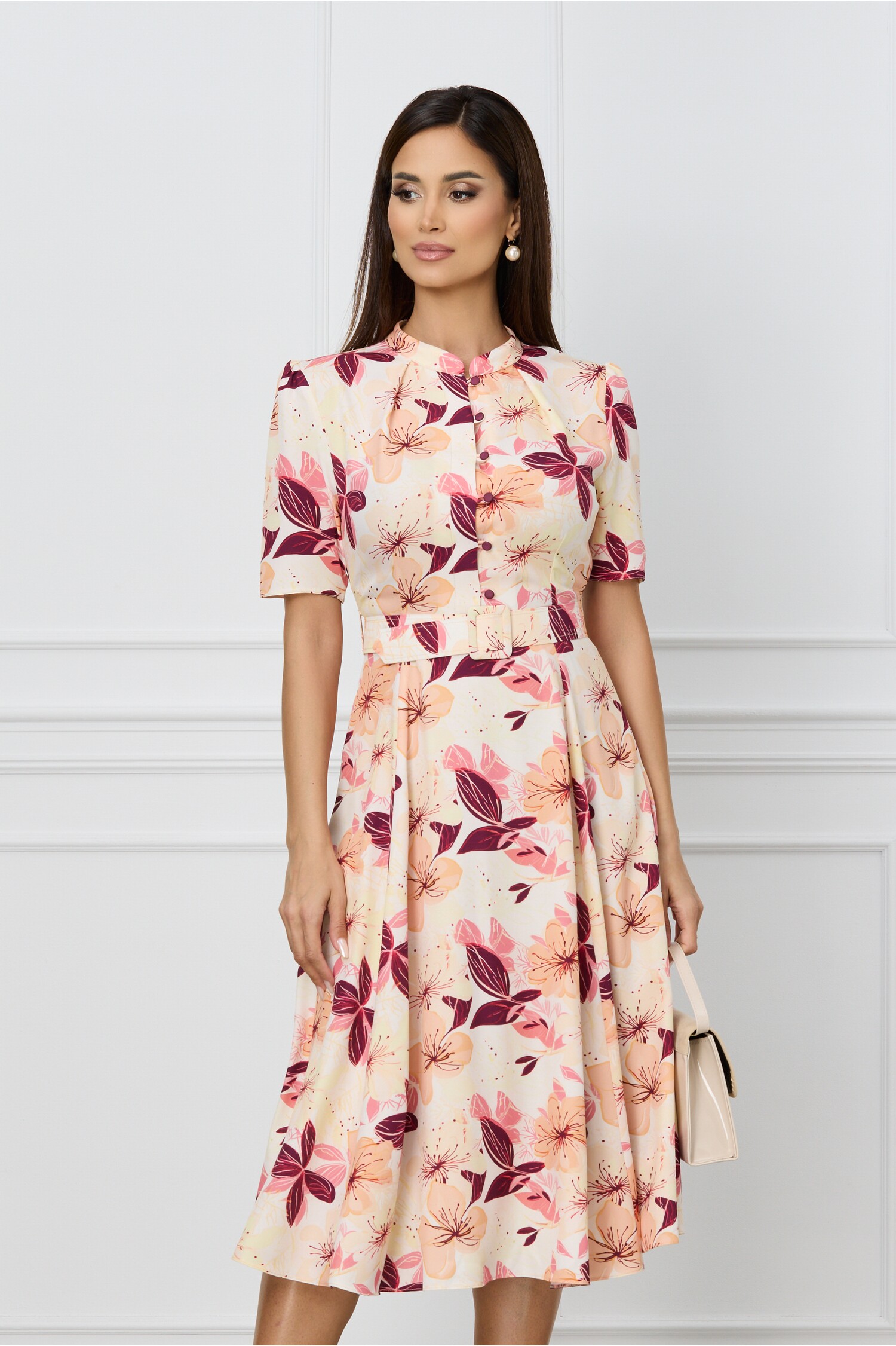rochie-dy-fashion-peach-cu-imprimeu-bordo-office-cu-nasturi-la-bust-si-curea-in-talie-1280789-1038698-4
