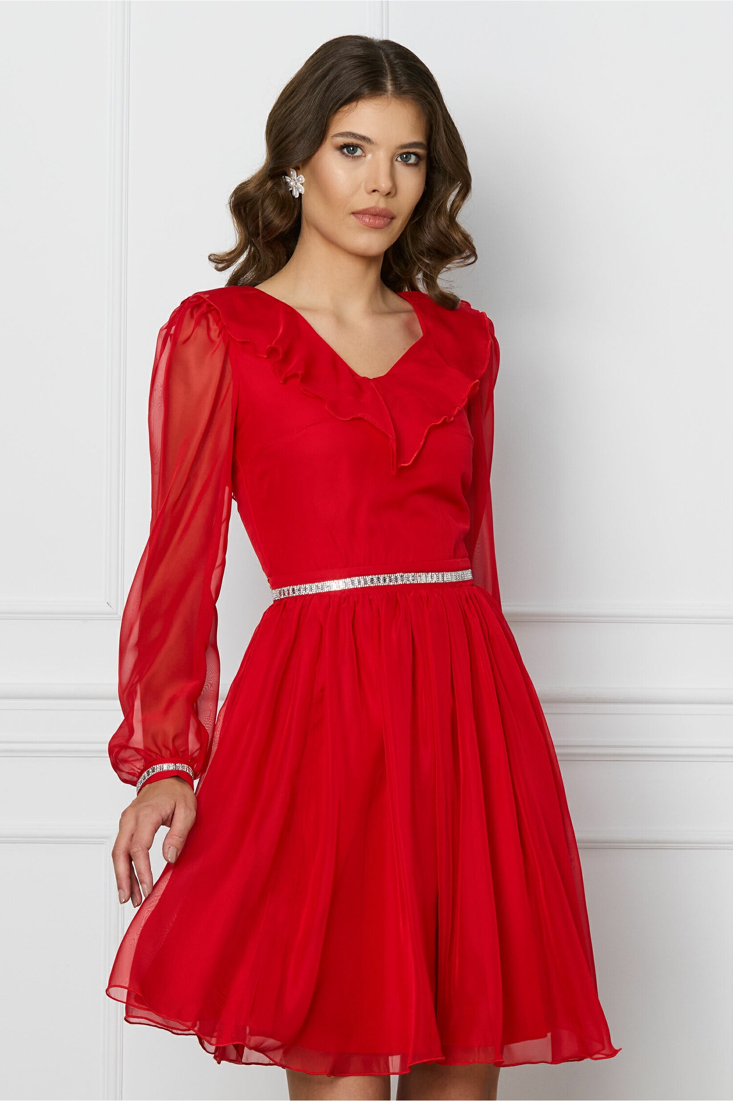 rochie-dy-fashion-rosie-cu-volan-si-strasuri-1310744-1061078-4