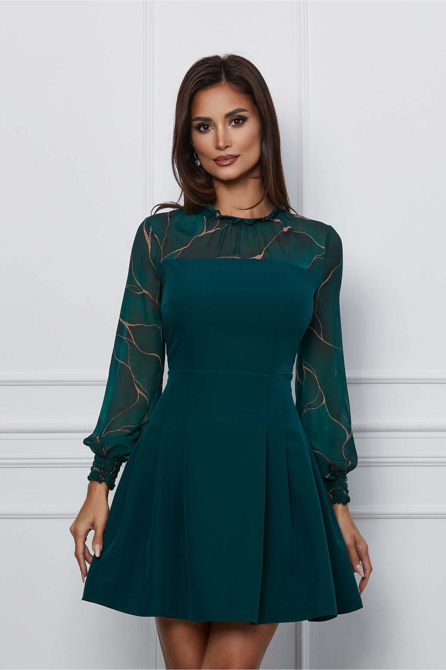 rochie-dy-fashion-verde-cu-imprimeu-maro-pe-maneci-1240678-1006273-4