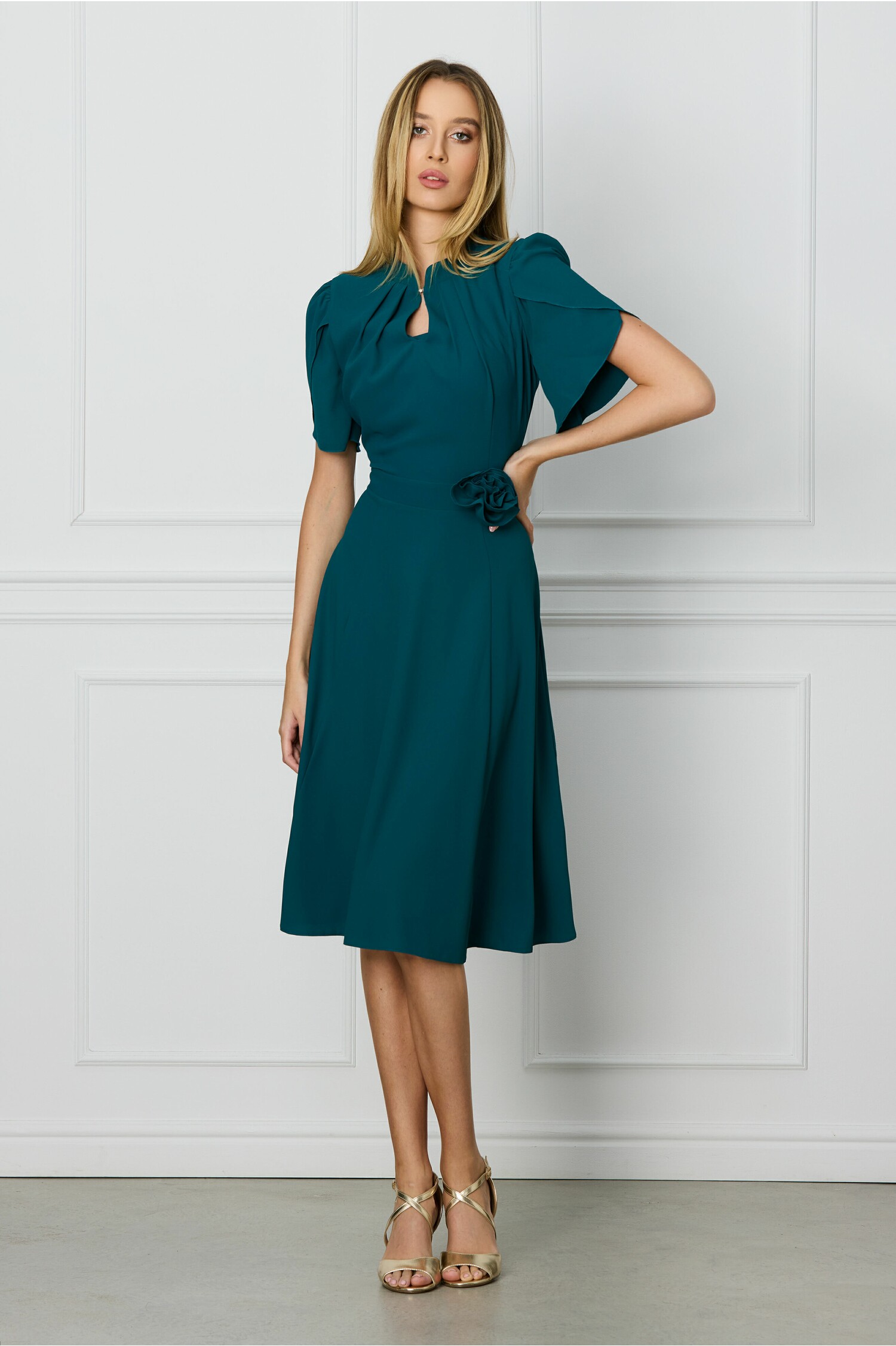rochie-dy-fashion-verde-cu-maneci-lalea-si-trandafir-in-talie-1312406-1062224-4