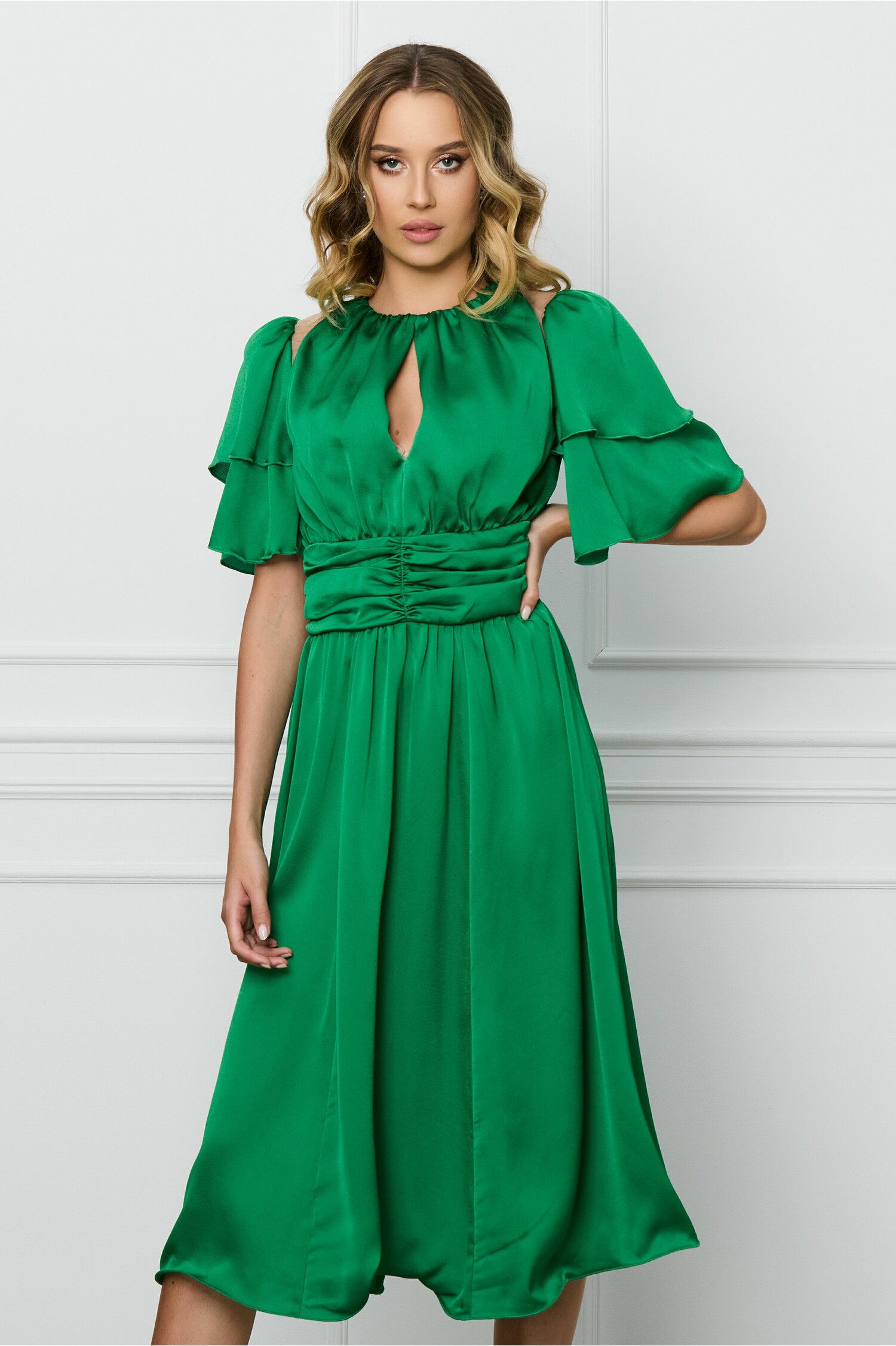 rochie-dy-fashion-verde-cu-volane-la-maneci-si-decupaj-la-decolteu-1307672-1059317-4