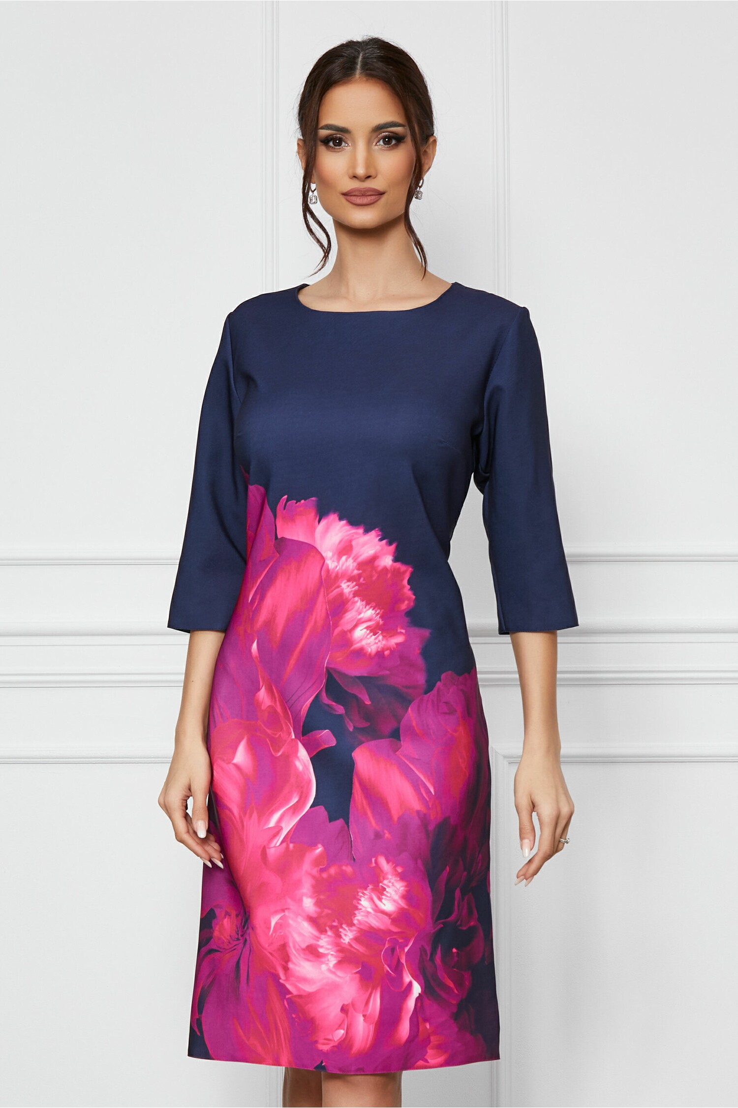 rochie-ioana-bleumarin-cu-imprimeu-fucsia-1261498-1022476-4