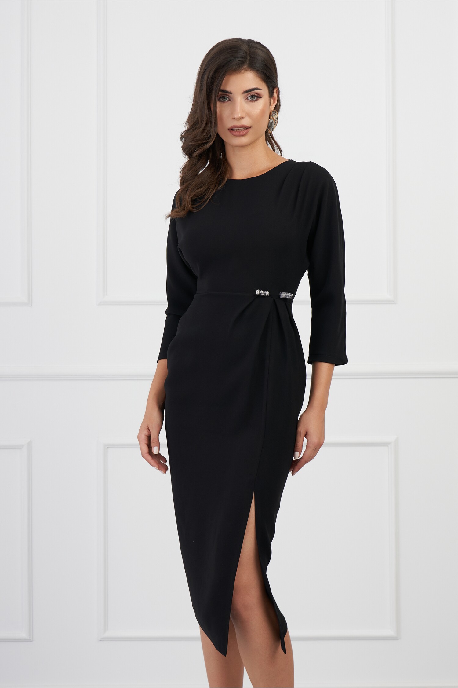 rochie-kathy-neagra-conica-office-cu-accesoriu-in-talie-1315442-1065086-4