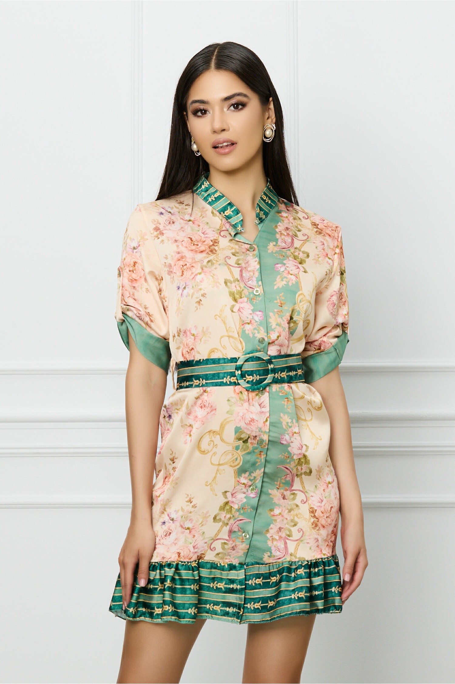 rochie-malina-bej-cu-imprimeuri-verzi-si-curea-in-talie-1308482-1060562-4