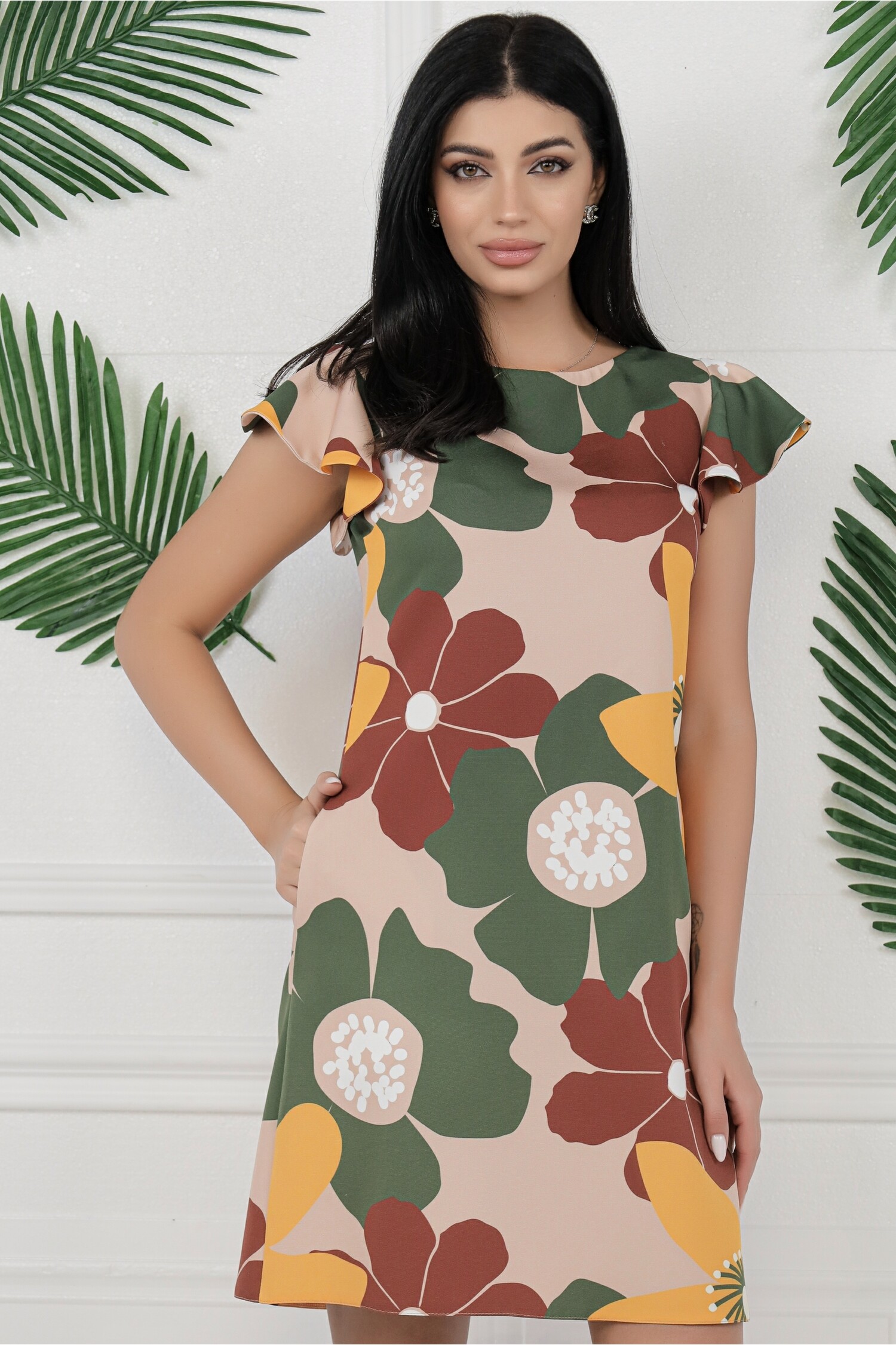 rochie-mbg-bej-cu-flori-verzi-si-volanase-la-maneci-1314731-1064228-4