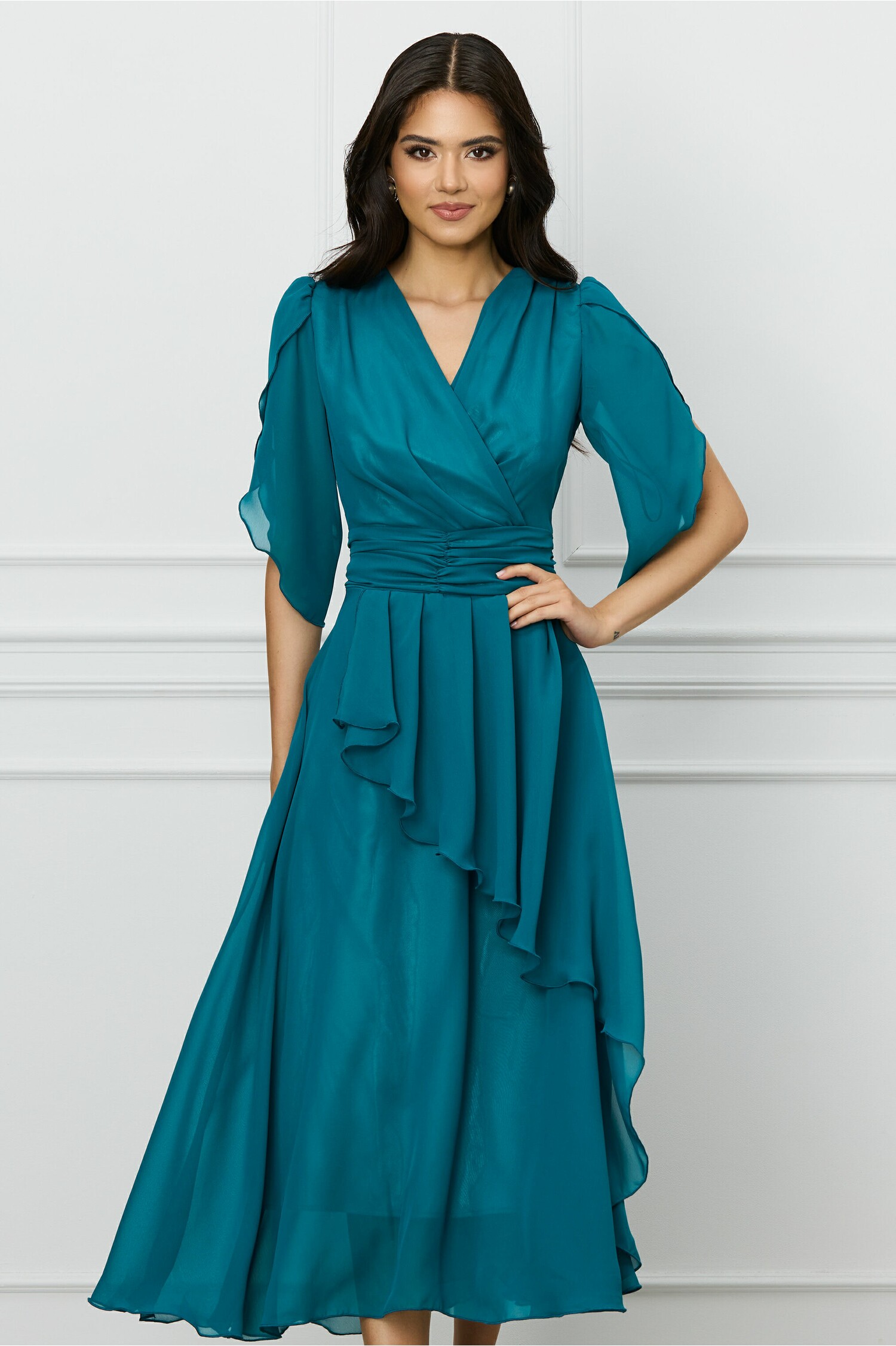 rochie-moze-verde-petrol-din-voal-cu-volan-pe-fusta-1314461-1064057-4