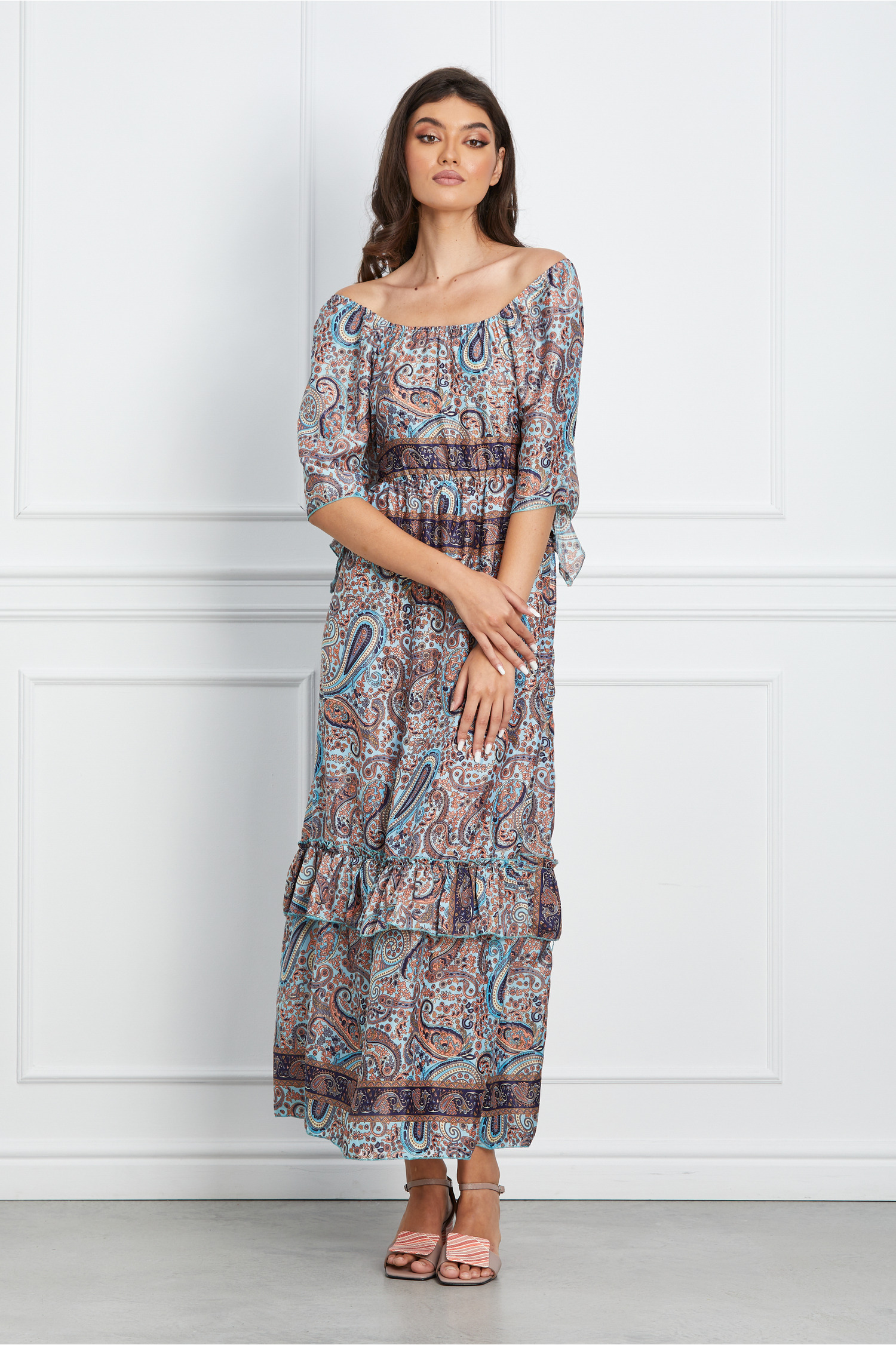 rochie-nadine-bleu-cu-imprimeuri-orange-1198778-970445-4