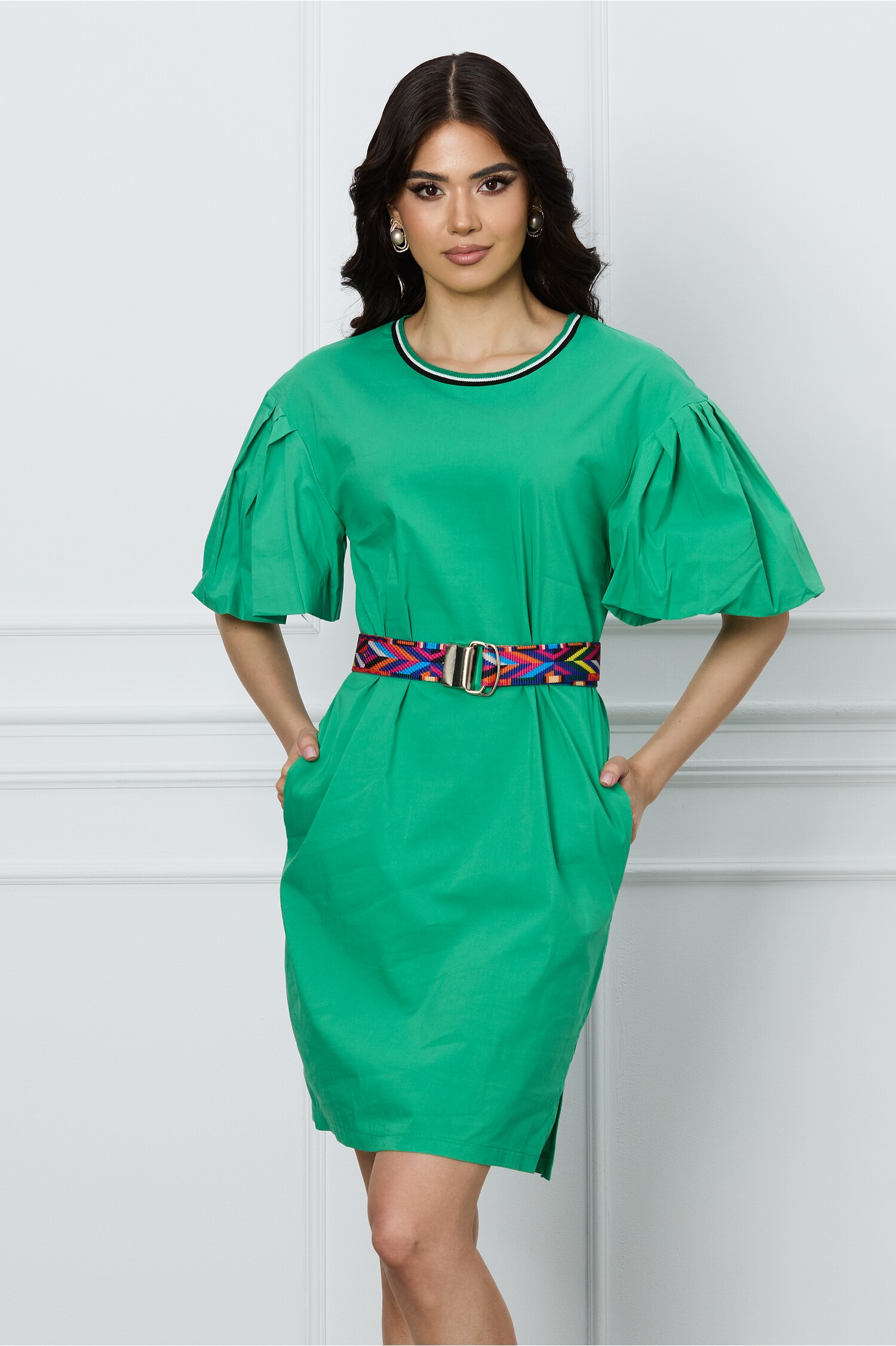 rochie-sami-verde-cu-maneci-bufante-si-curea-in-talie-1280375-1053449-4