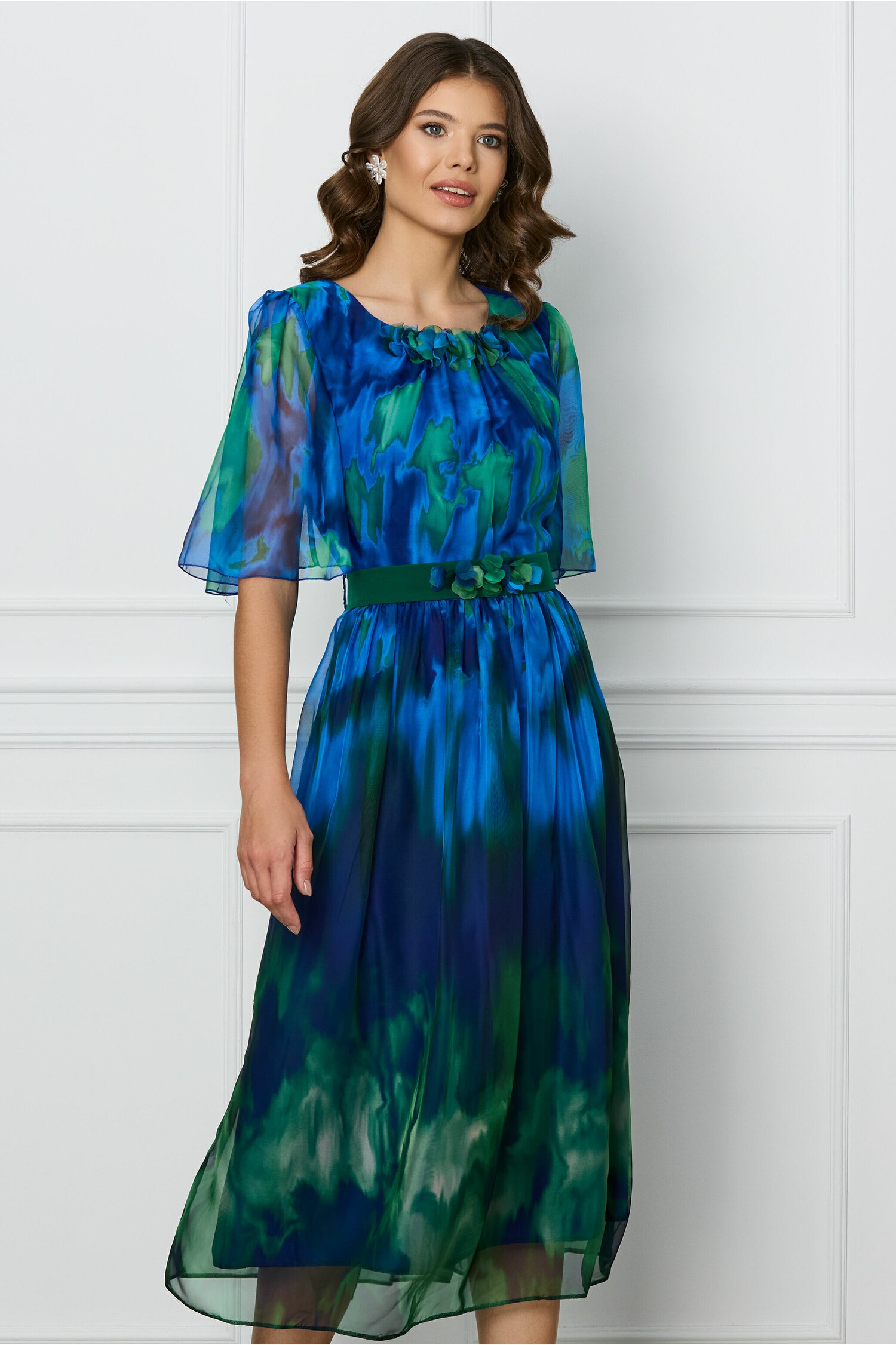 rochie-vera-albastra-cu-imprimeu-verde-si-cordon-in-talie-1310219-1061585-4