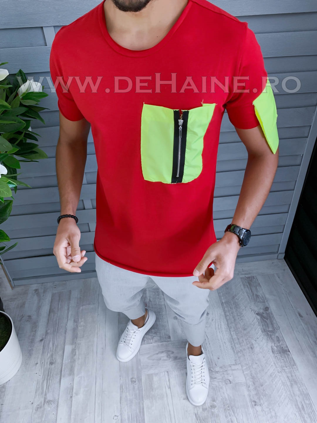 tricou-barbati-zara-online-eksi7-B1943-rosu