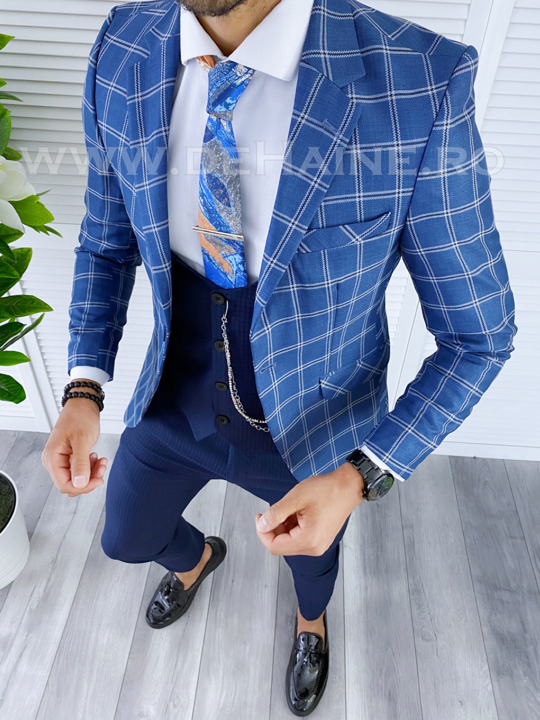 B5611-sacou-barbati-elegant-albastru-in-carouri-slim-fit-online-zara-Blackoff-haine-barbati-a
