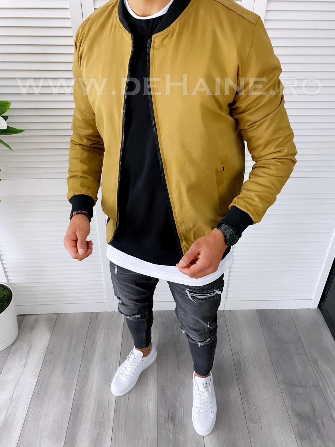 B6327-Geaca-de-toamna-barbati-slim-fit-maro-deschis-online-zara-ge-brunder-haine-barbati-c