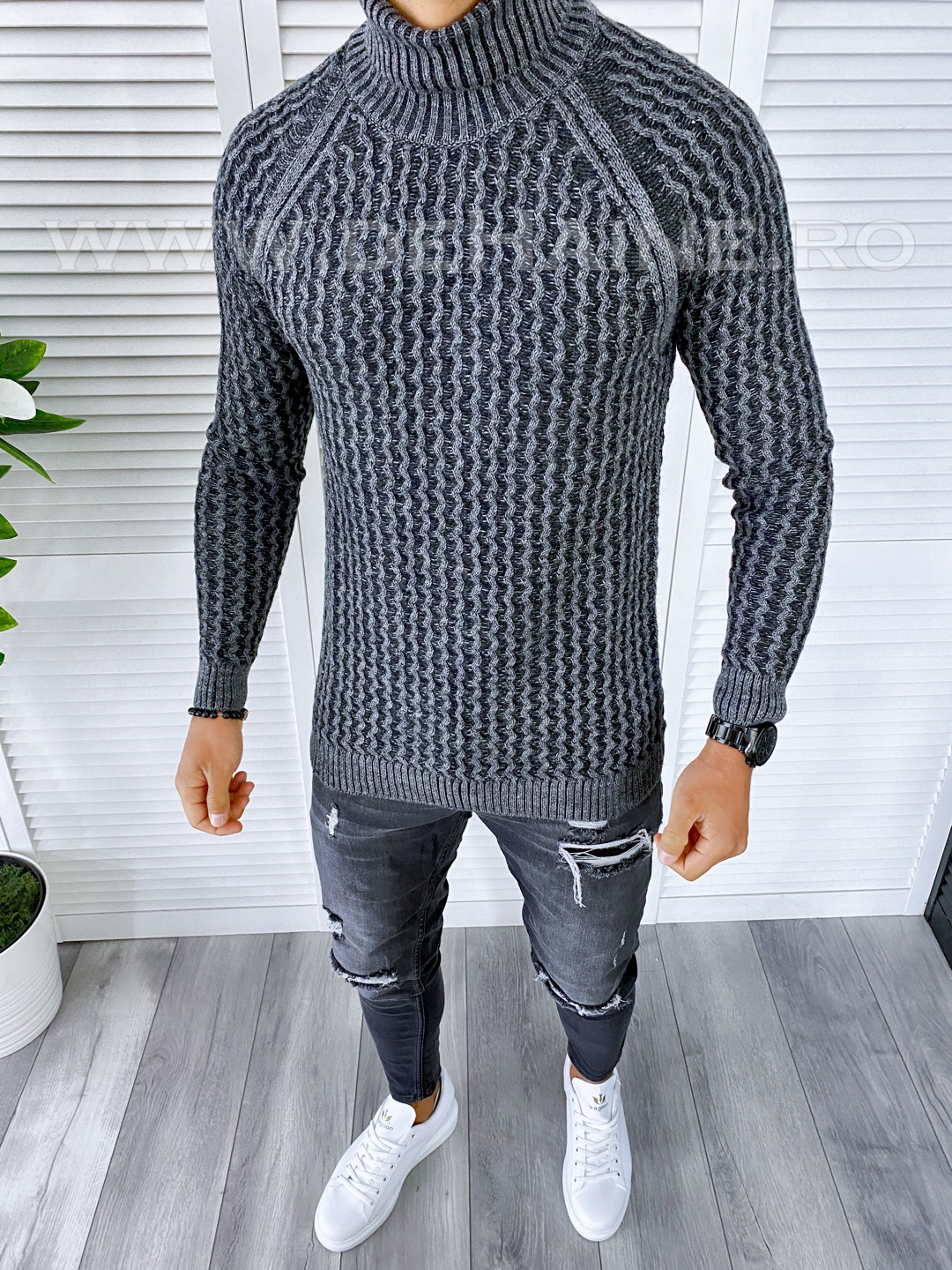 T3712-Pulover-barbati-gros-slim-fit-gri-online-zara-EKSI1-haine-barbati-b