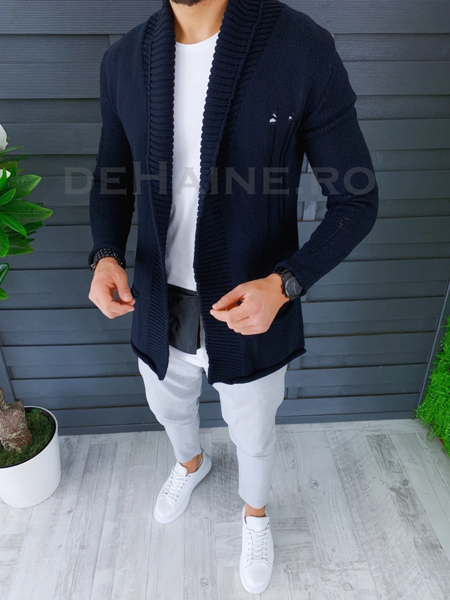 hanorac-barbati-zara-online-T3596-bleumarin