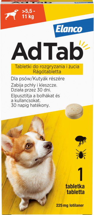 adtab-112-mg-comprimate-masticabile-pentru-caini-impotriva-purecilor-si-a-capuselor-2-5-5-5-kg-1-tableta-copie-614615