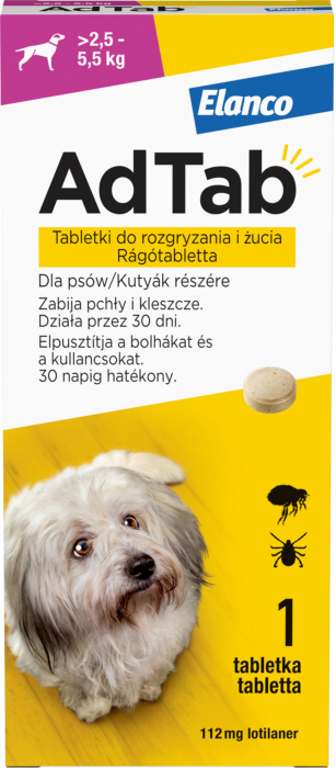 adtab-56-mg-comprimate-masticabile-pentru-caini-impotriva-purecilor-si-a-capuselor-1-3-2-5-kg-1-tableta-copie-330064