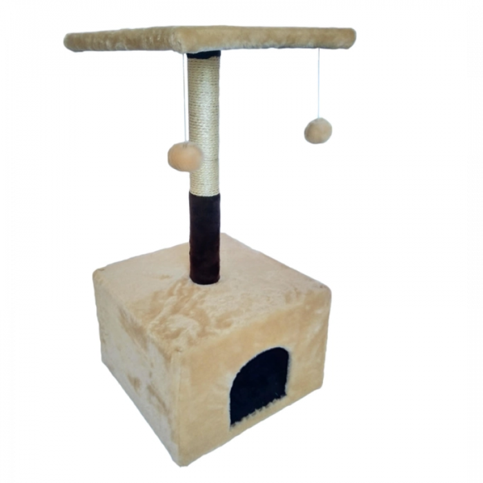 ansamblu-de-joaca-pentru-pisici-tip-coloana-cu-canapea-dubla-si-ciucure-culoare-bej-cu-ciocolata-50-x-38-x-30-cm-copie-267089