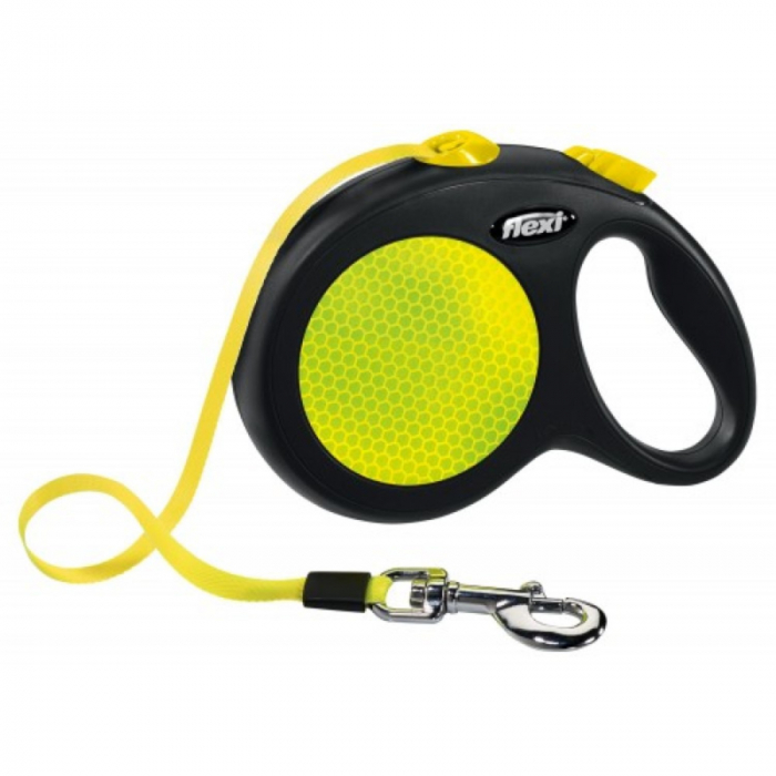 lesa-pentru-caini-new-classic-neon-banda-flexi-retractabil-pana-la-50-kg-l-5-metri-neon-471160