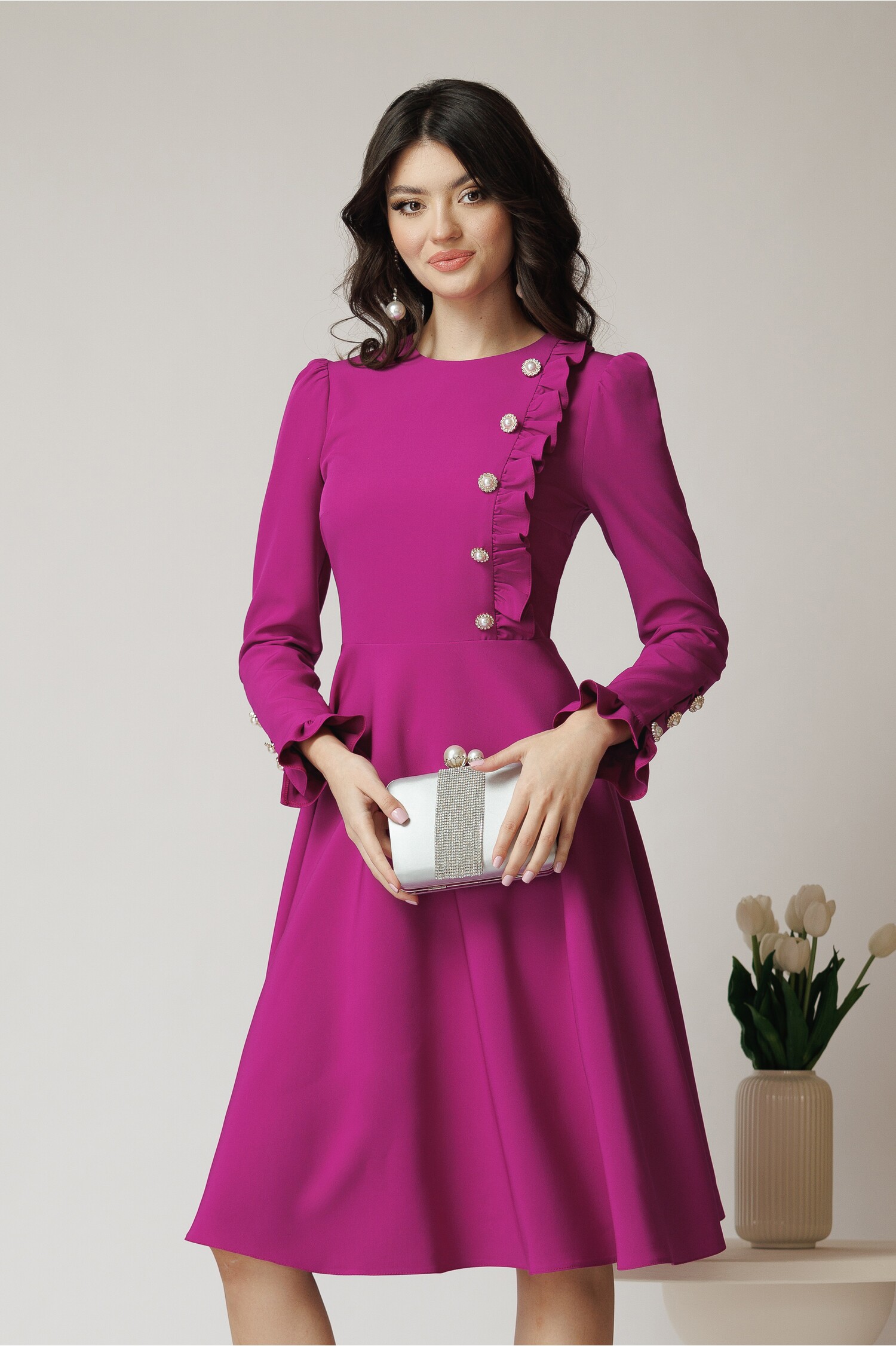 rochie-dy-fashion-eleganta-din-stofa-magenta-cu-nasturi-si-volanase-1356119-1098656-4