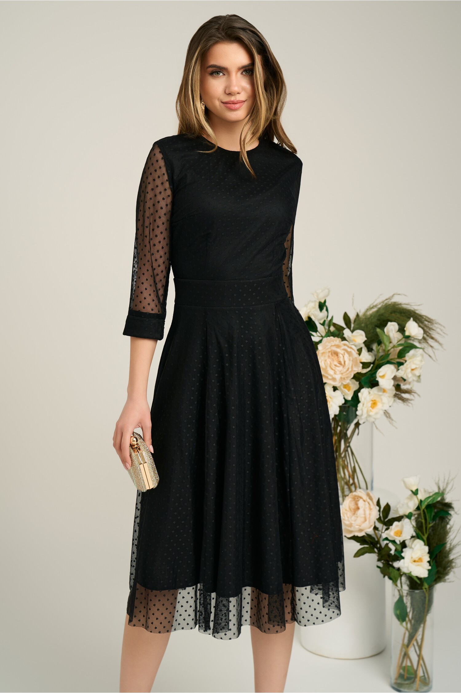 rochie-dy-fashion-eleganta-din-tull-cu-buline-catifelate-neagra-1362626-1101434-4