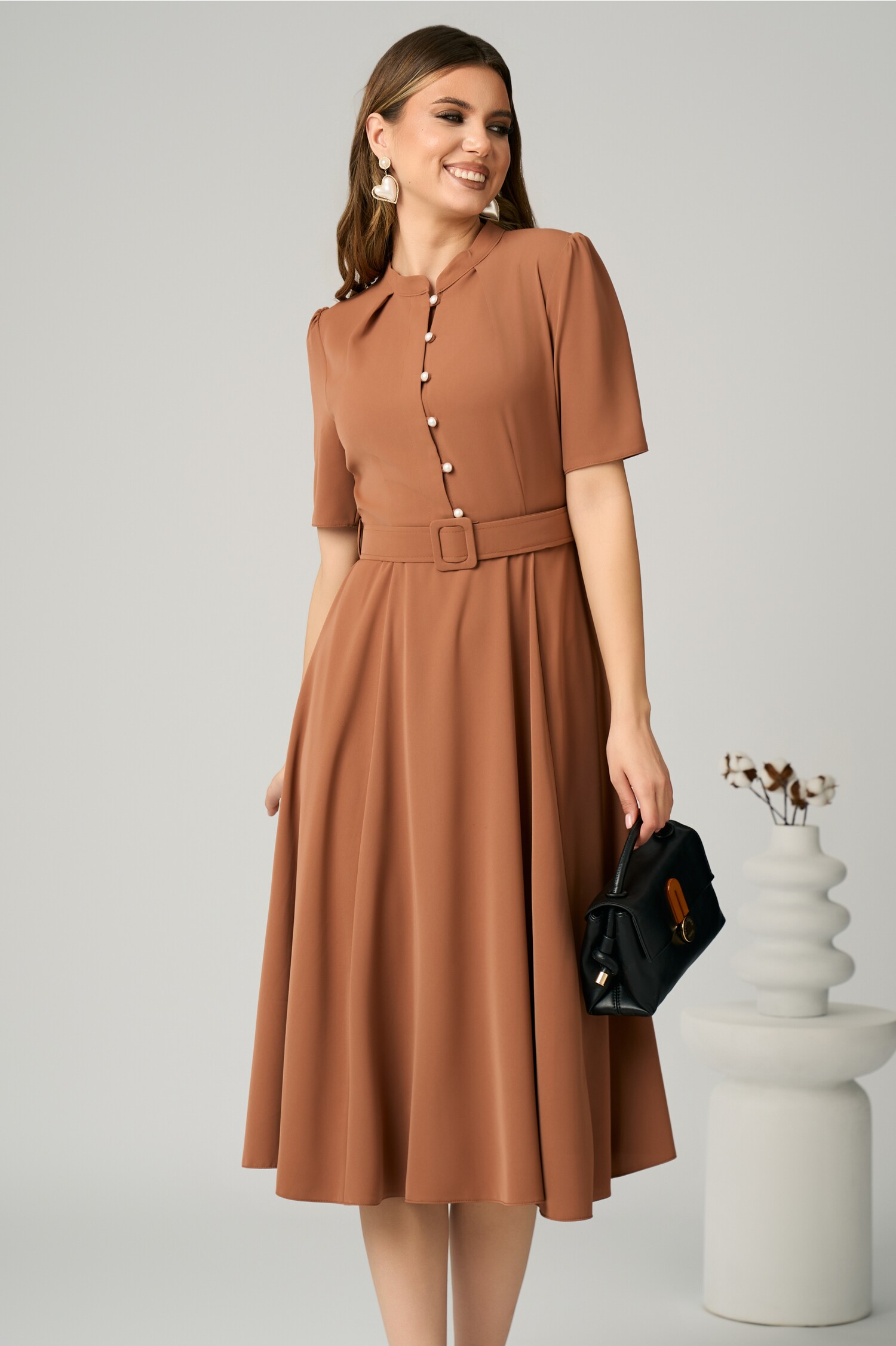 rochie-dy-fashion-office-din-triplu-voal-maro-cu-nasturi-la-bust-si-curea-in-talie-1356497-1097177-4