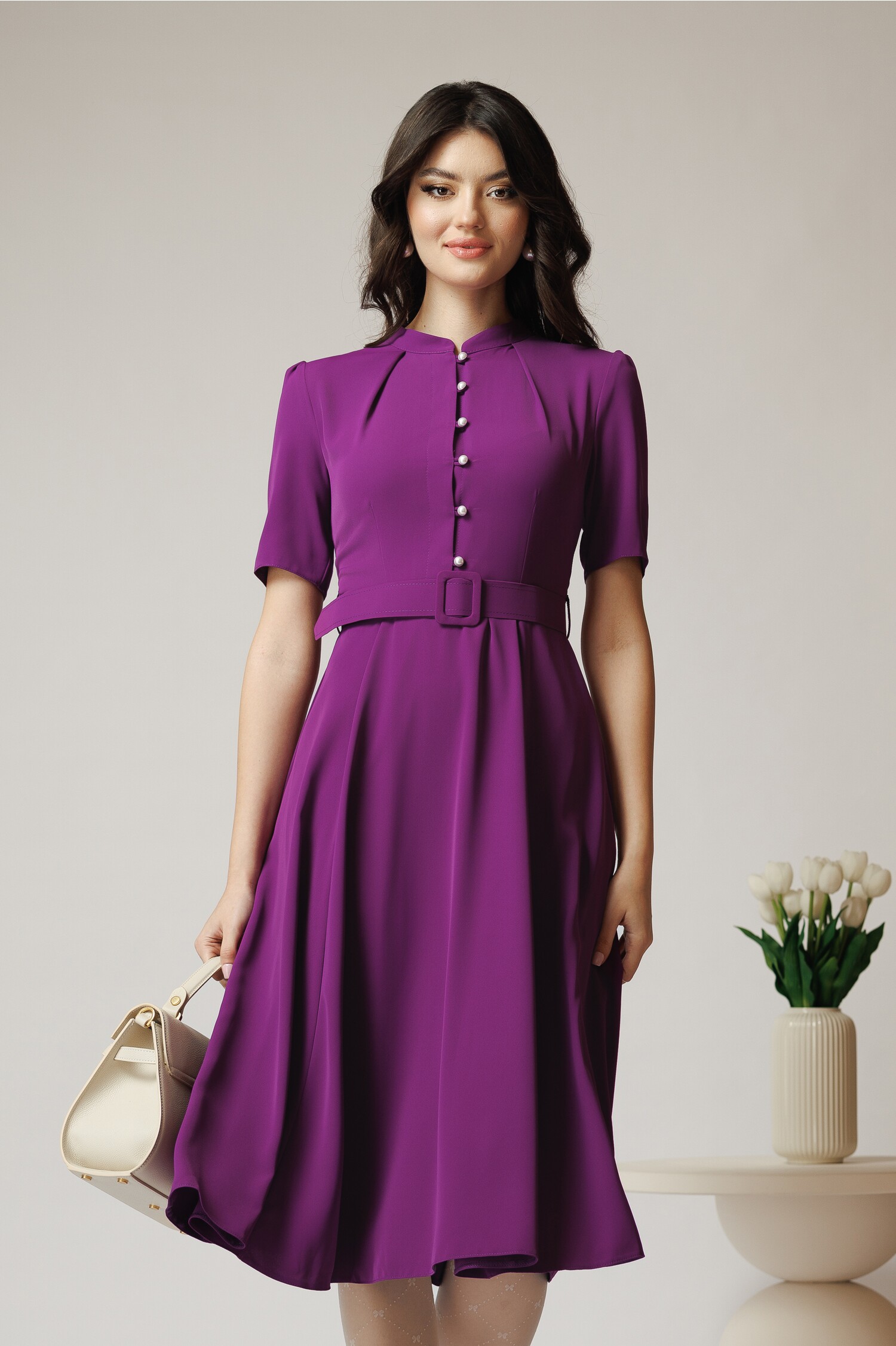 rochie-dy-fashion-office-din-triplu-voal-mov-cu-nasturi-la-bust-si-curea-in-talie-1356620-1099325-4