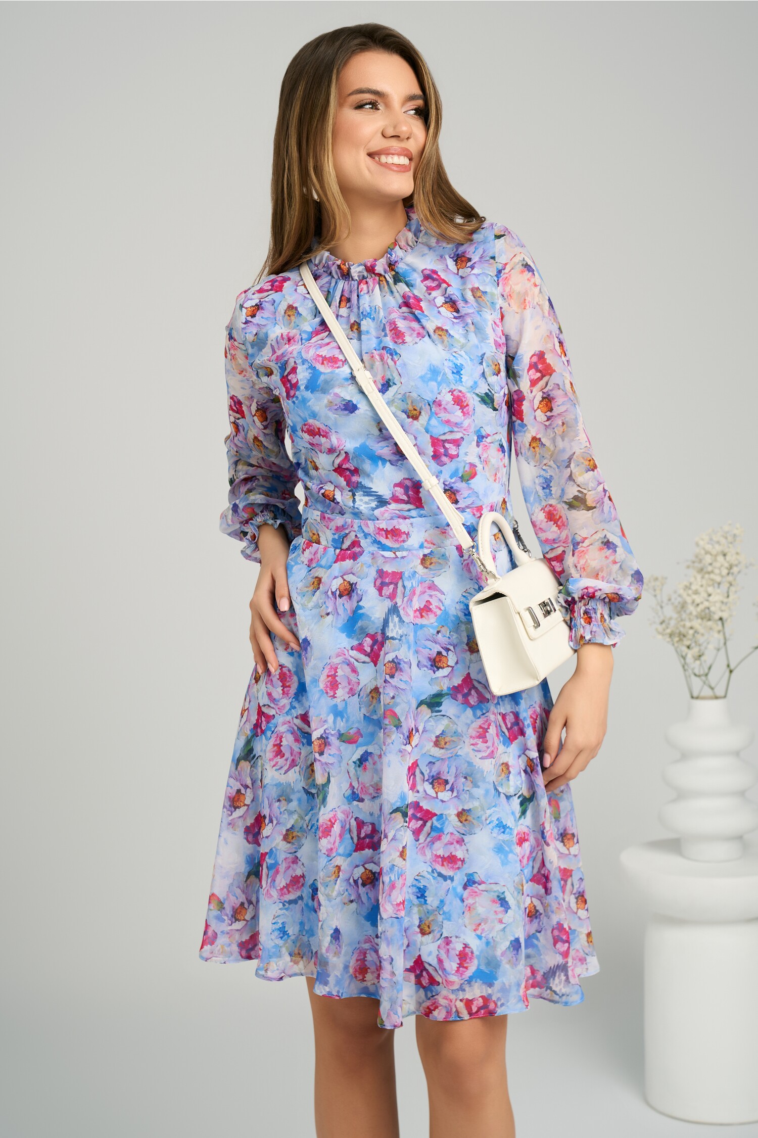 rochie-dy-fashion-vaporoasa-din-voal-bleu-cu-imprimeuri-florale-fucsia-si-orange-1359095-1099670-4