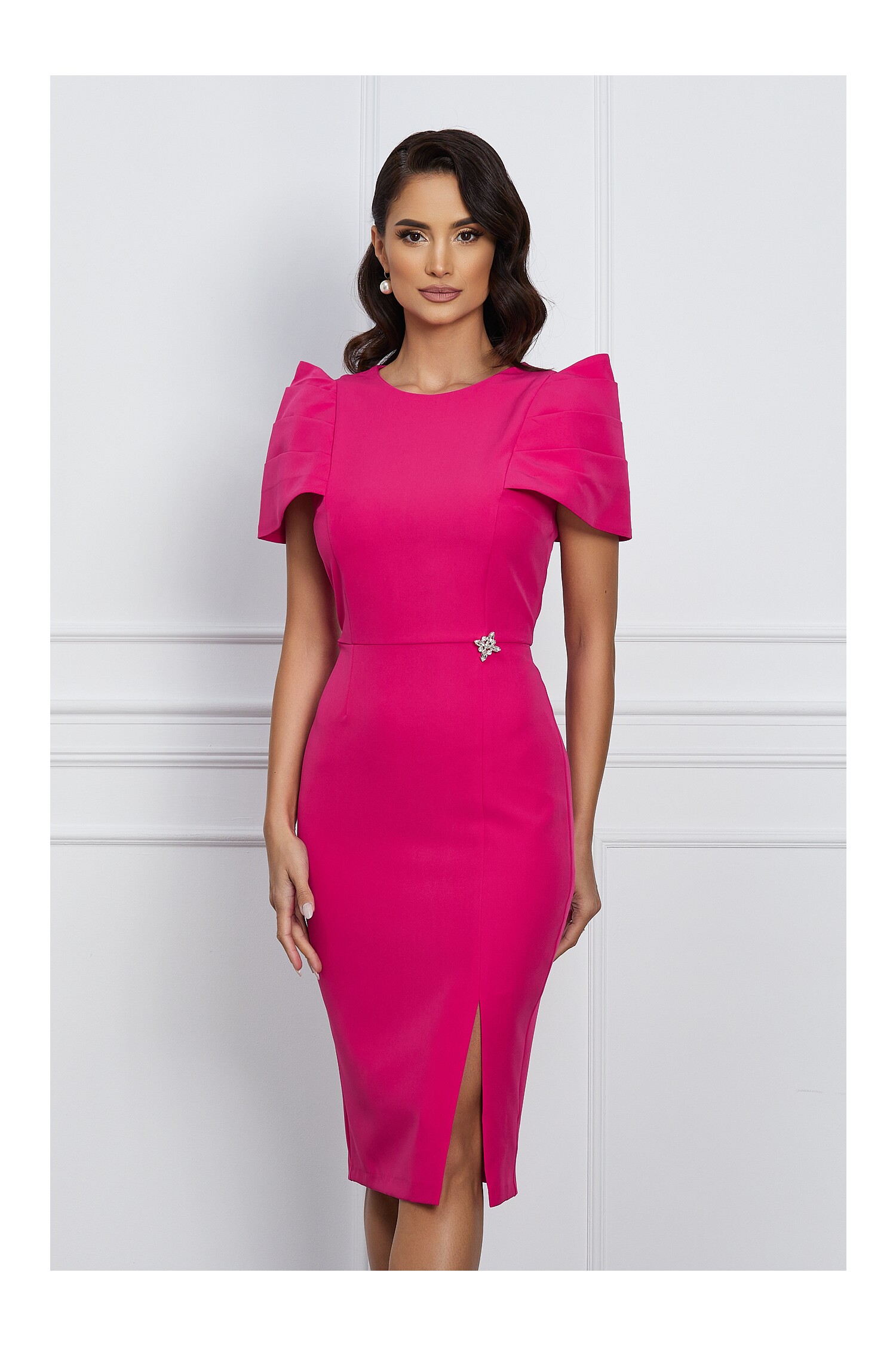 rochie-eleganta-din-stofa-fucsia-cu-umeri-bufanti-1364948-1101317-4