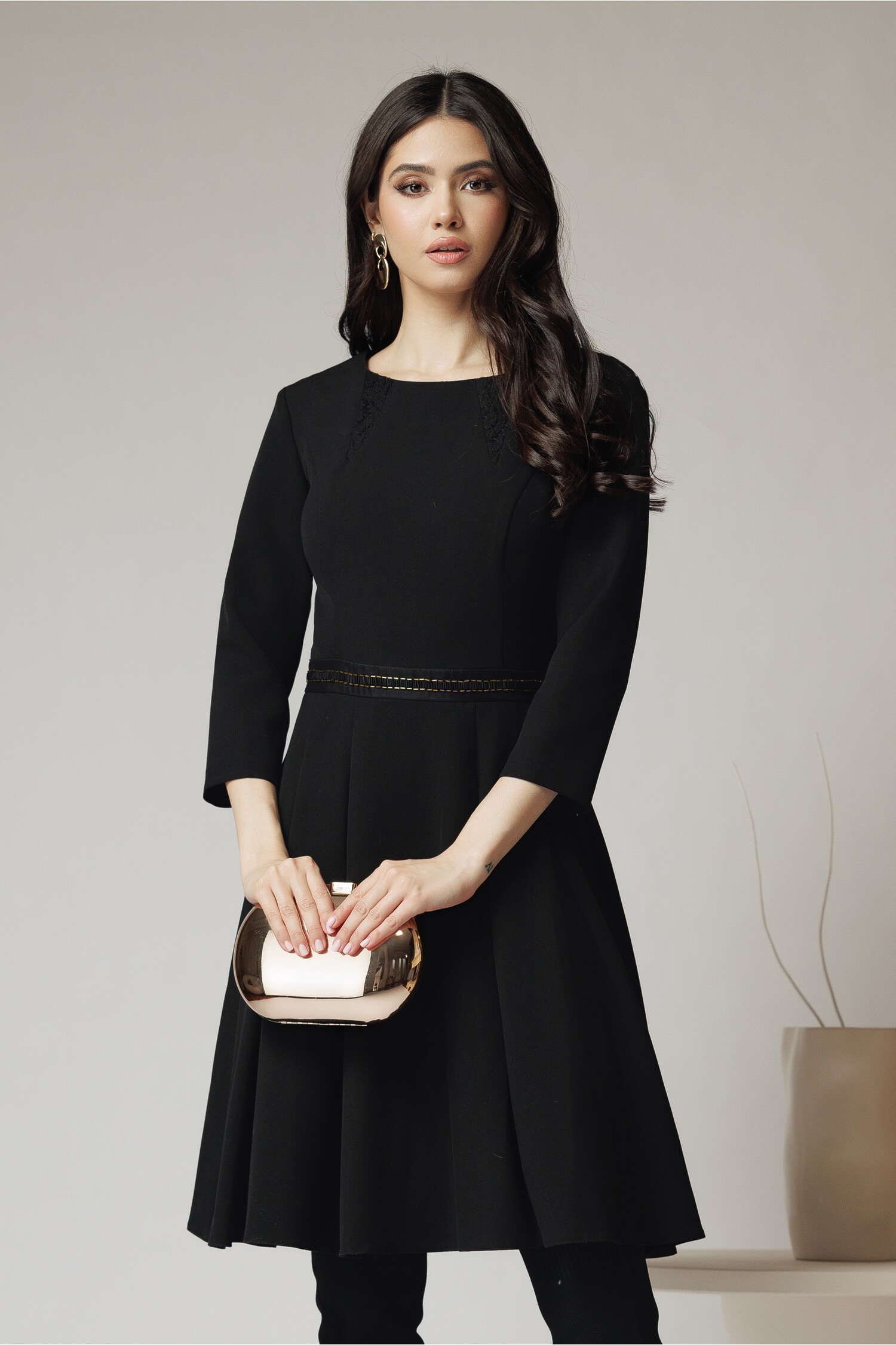 rochie-eleganta-din-stofa-neagra-cu-margele-in-talie-1353263-1096556-4