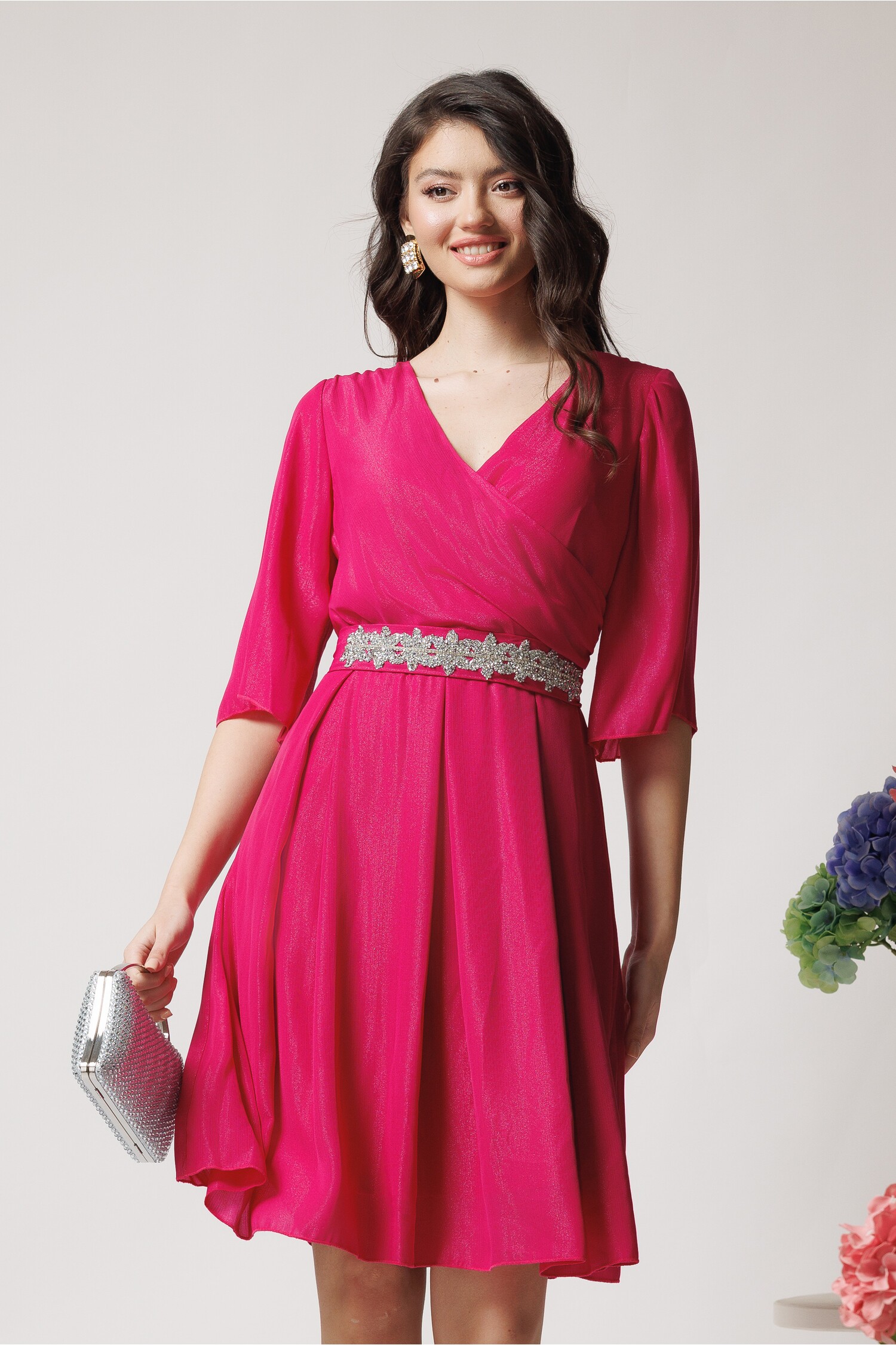 rochie-ella-collection-ania-eleganta-din-voal-fucsia-cu-fir-lurex-si-cordon-in-talie-1365602-1104629-4