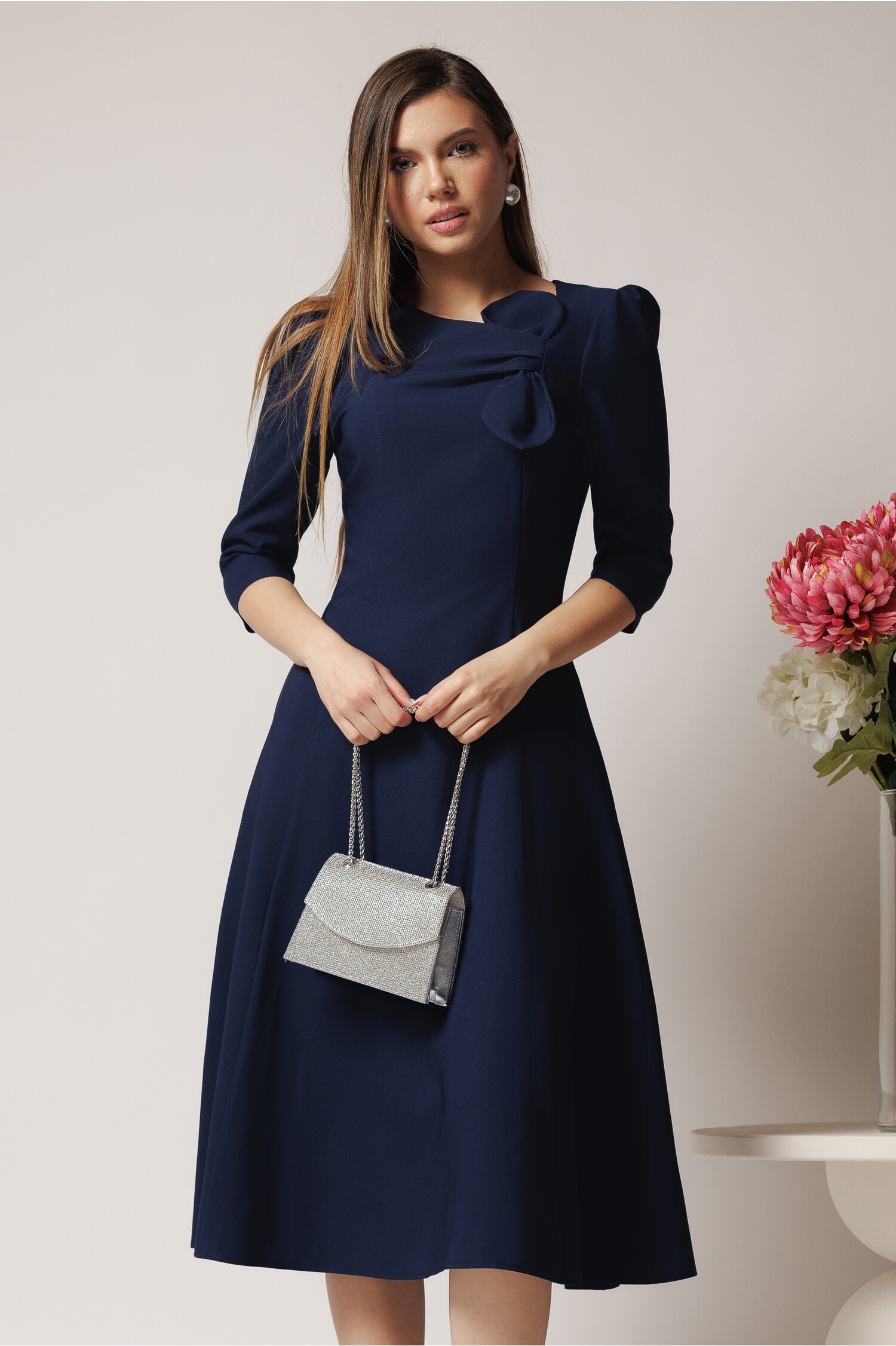 rochie-ladonna-office-din-stofa-bleumarin-cu-funda-la-bust-1368017-1106603-4