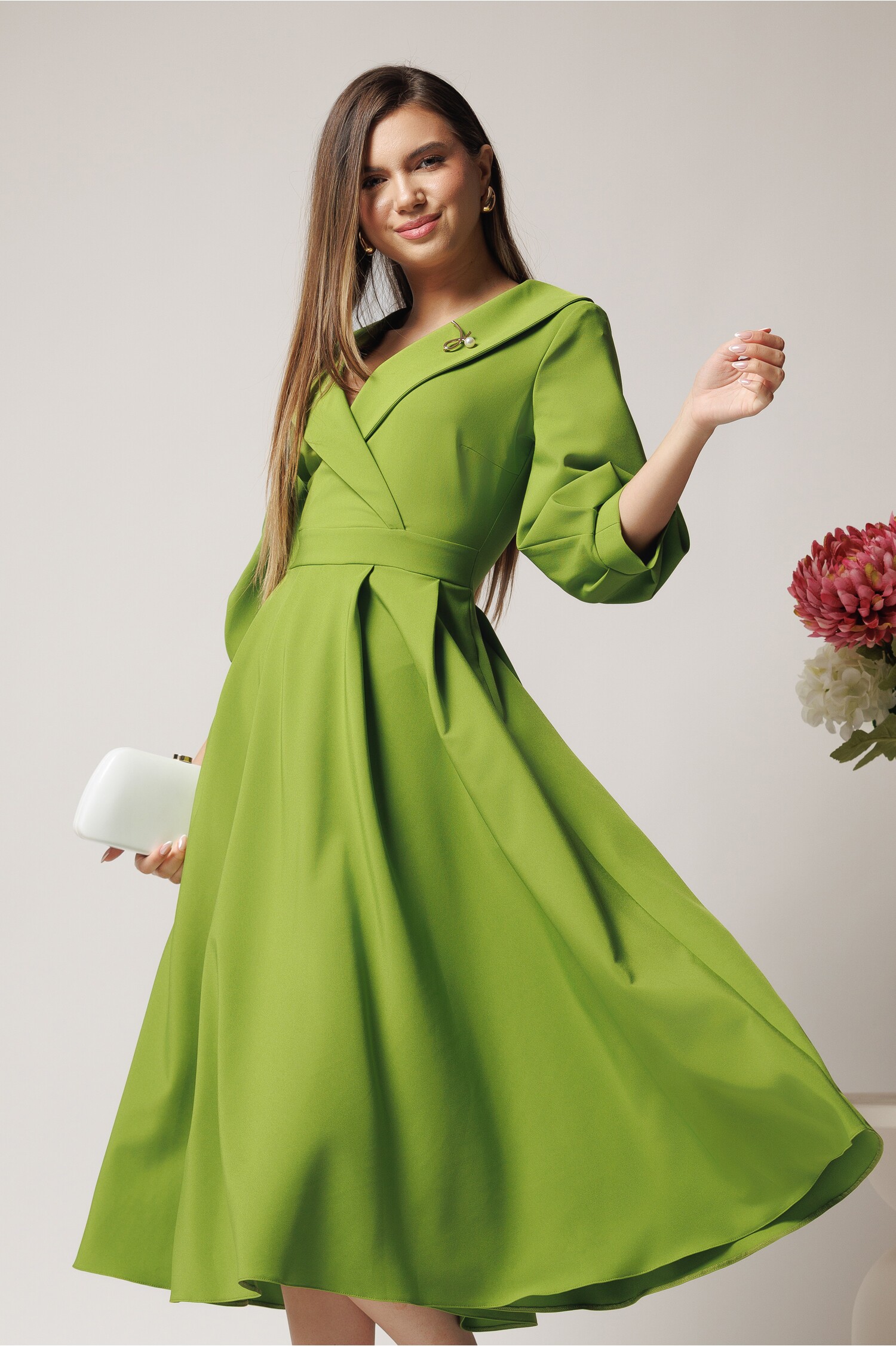rochie-ladonna-office-din-stofa-verde-lime-cu-bust-petrecut-si-rever-1369628-1106585-4