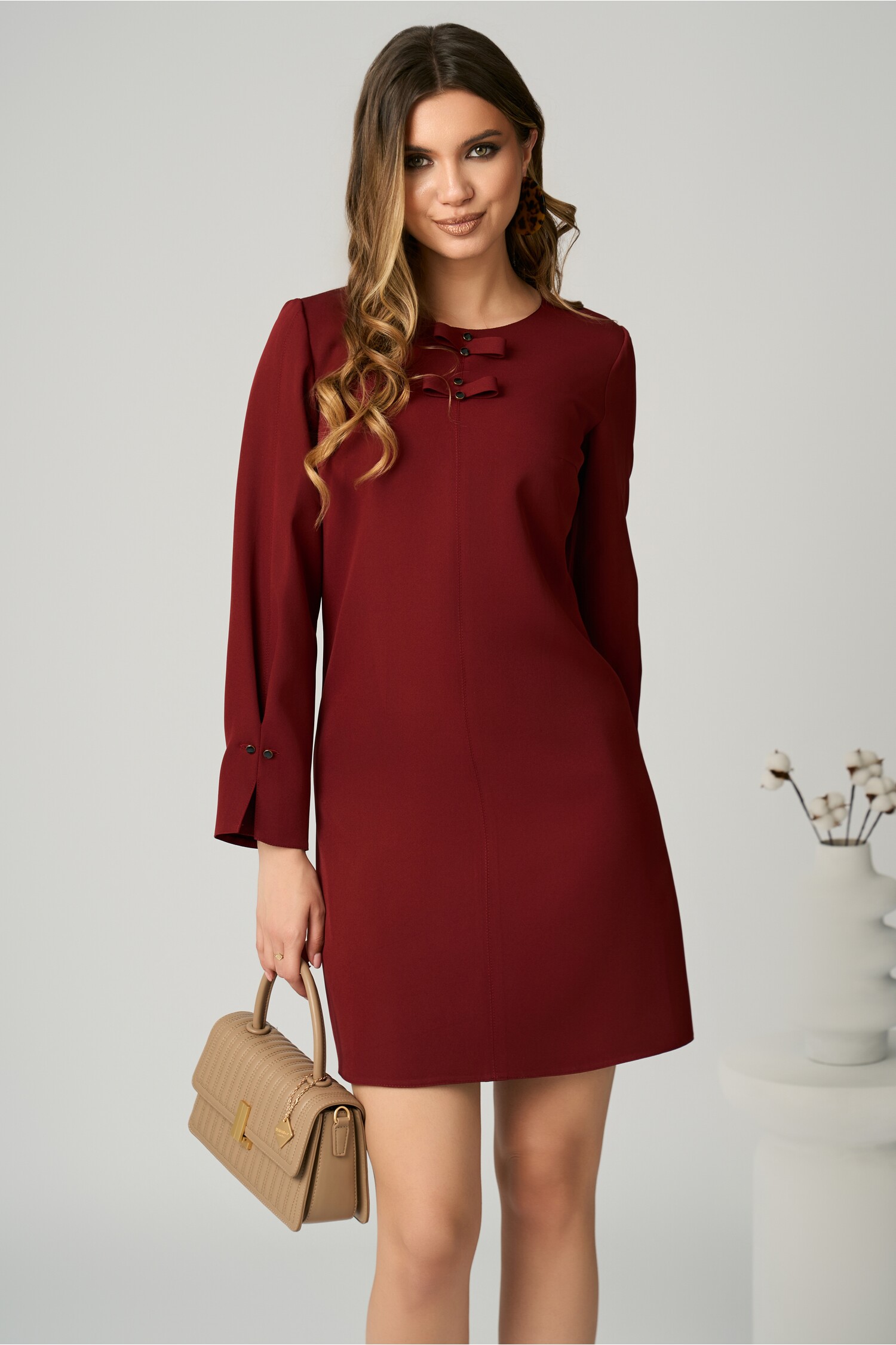rochie-moze-office-din-stofa-bordo-cu-fundite-pe-bust-1357166-1097642-4