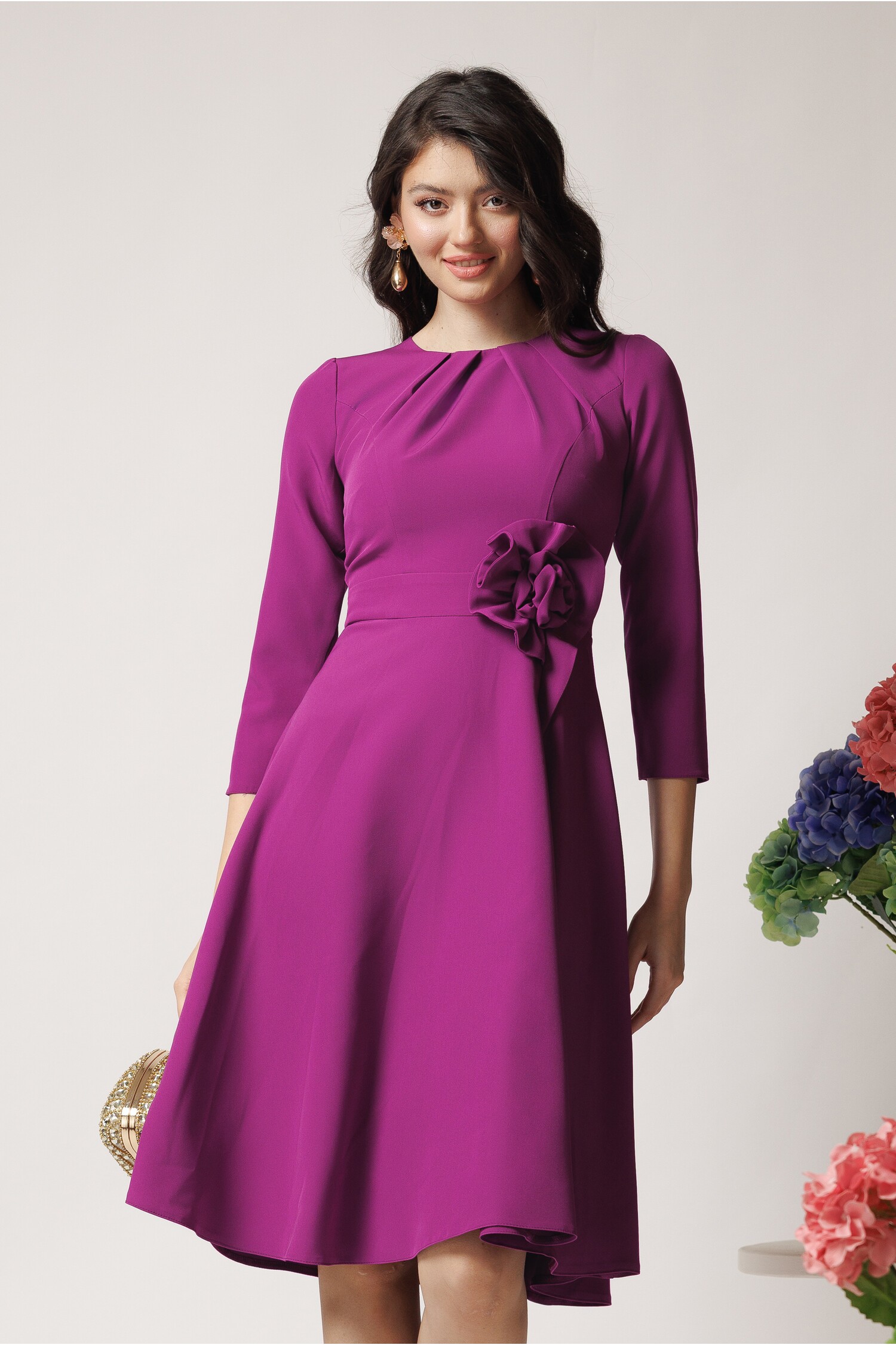 rochie-moze-office-din-stofa-magenta-cu-floare-maxi-in-talie-1366436-1104638-4