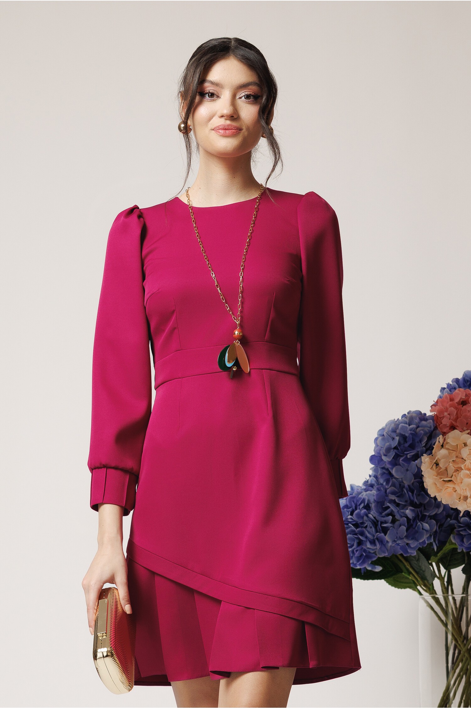 rochie-moze-office-din-stofa-magenta-cu-pliuri-la-baza-1364801-1101380-4