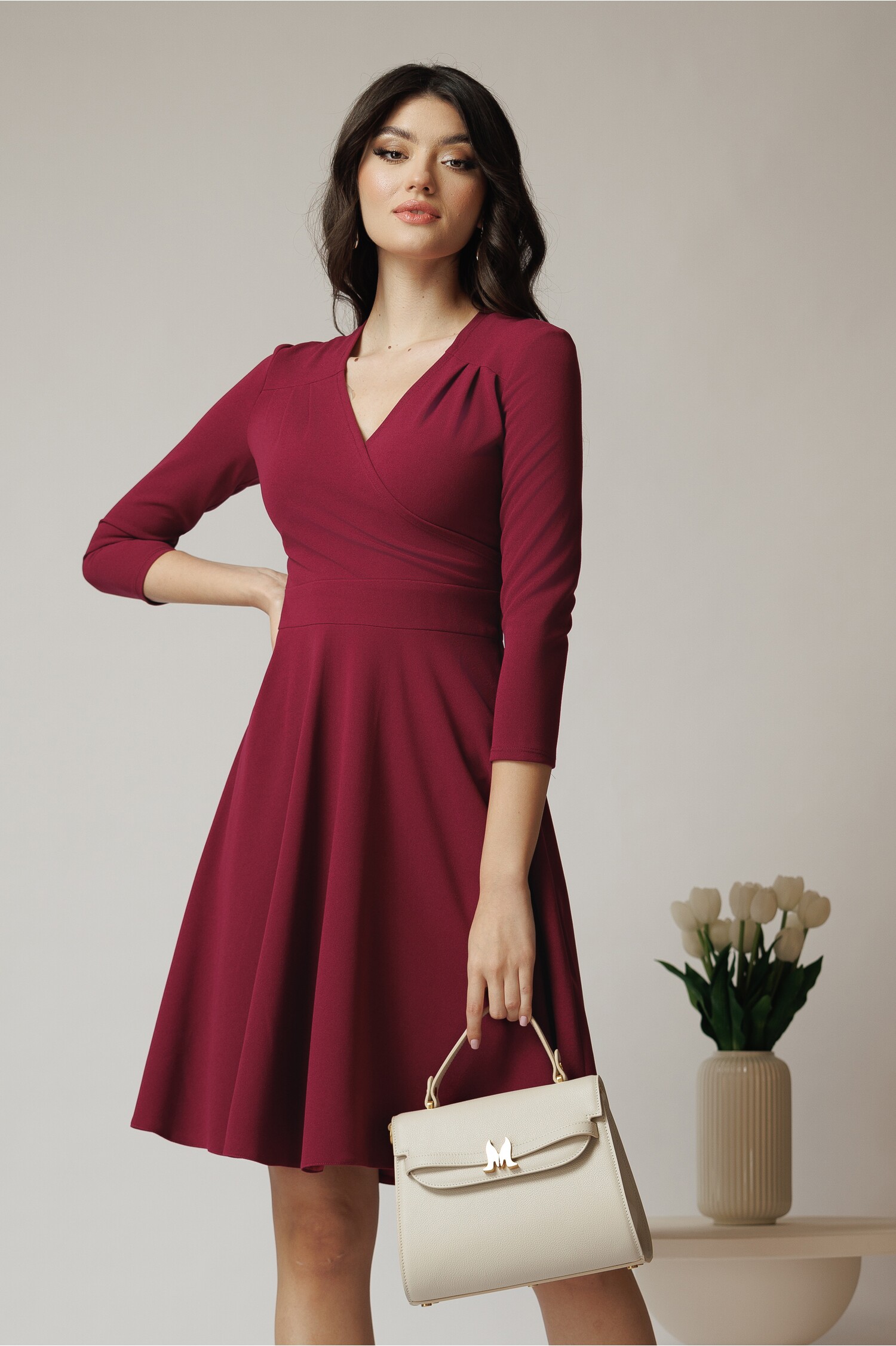 rochie-office-din-crep-magenta-cu-bust-petrecut-1356224-1099358-4