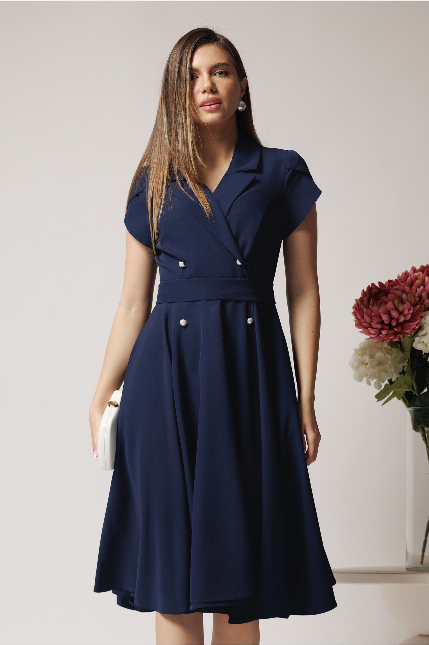 rochie-office-din-stofa-bleumarin-cu-nasturi-si-cordon-decorativ-in-talie-1369418-1106516-4