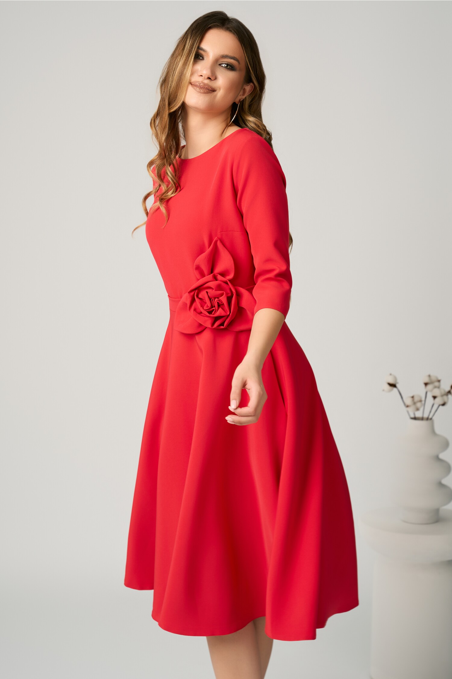 rochie-office-din-stofa-corai-cu-floare-in-talie-1355792-1097126-4