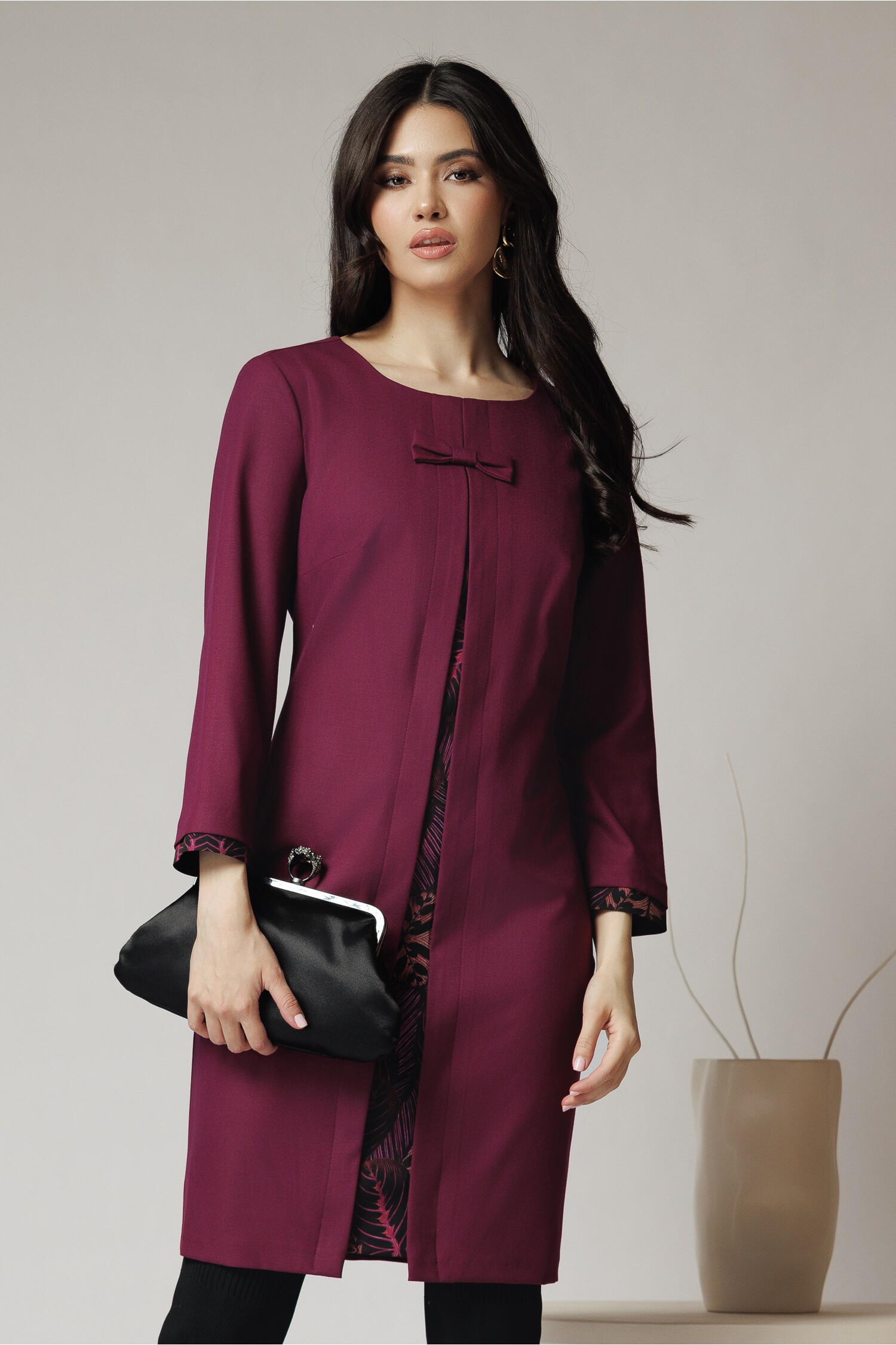 rochie-office-din-stofa-mov-cu-funda-la-bust-si-imprimeu-1353311-1096601-4