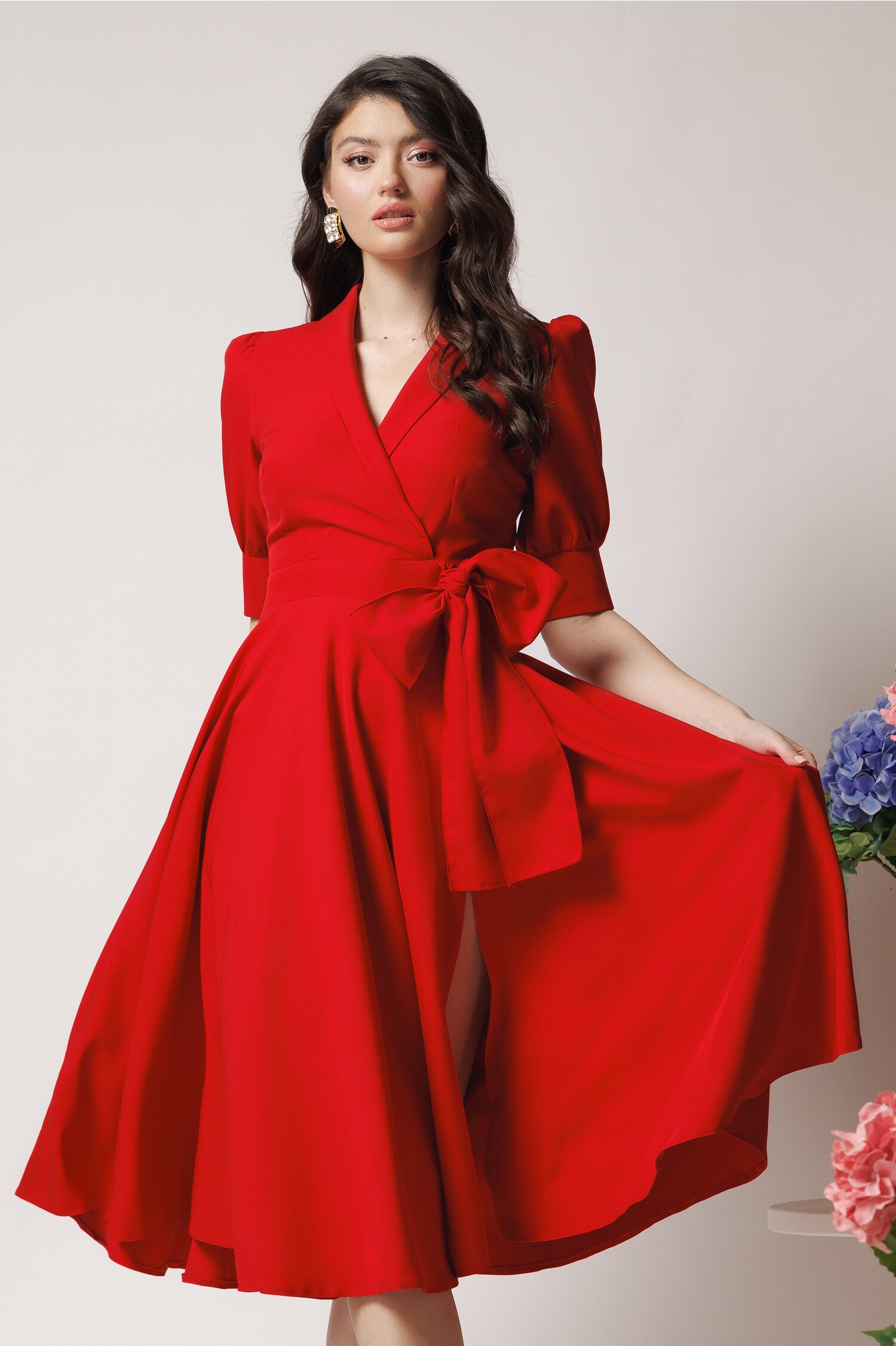 rochie-office-din-stofa-rosie-cu-funda-in-talie-1364114-1104536-4