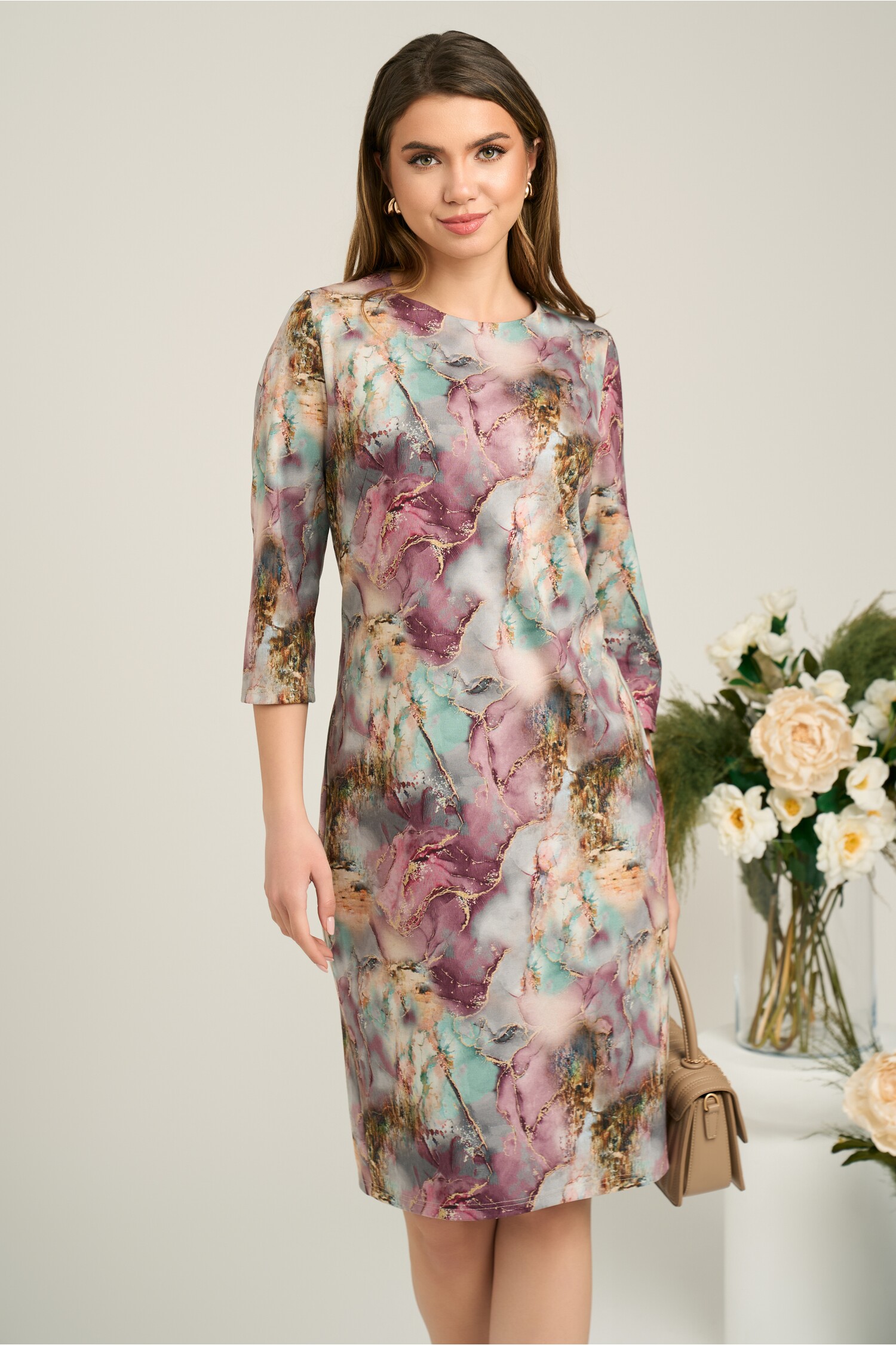 rochie-office-din-viscoza-lila-cu-imprimeu-verde-mint-1362419-1102331-4