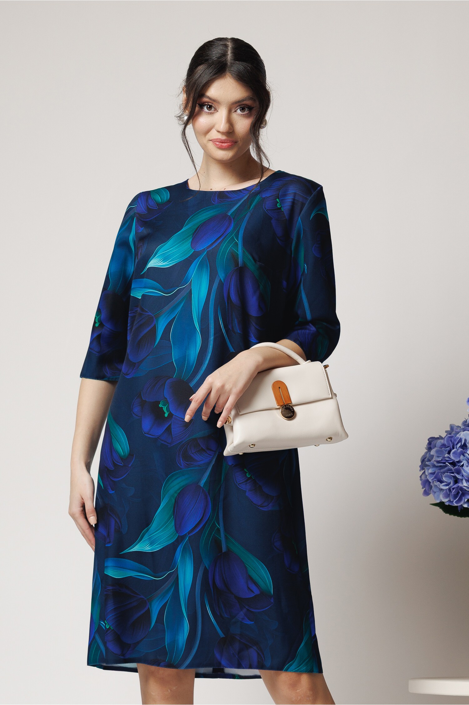 rochie-office-din-voal-satinat-bleumarin-cu-imprimeu-verde-1341110-1101266-4